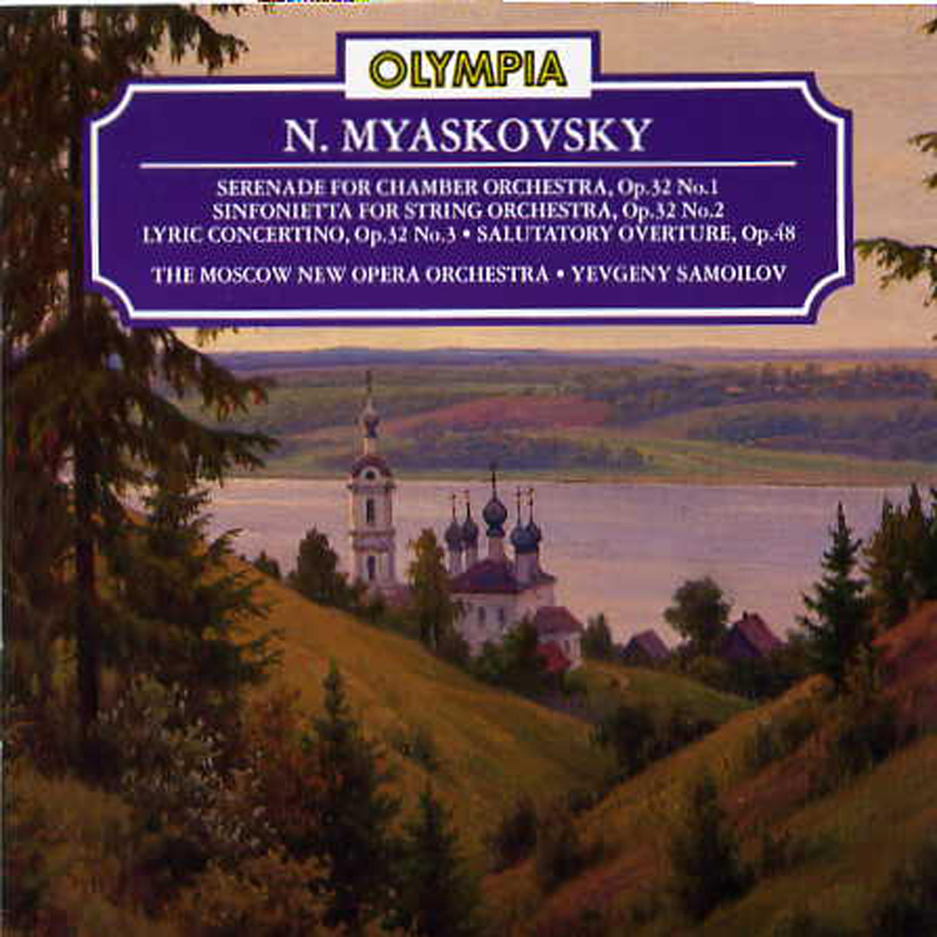 Релиз Myaskovsky: Serenade, Sinfonietta, Concertino Op.32