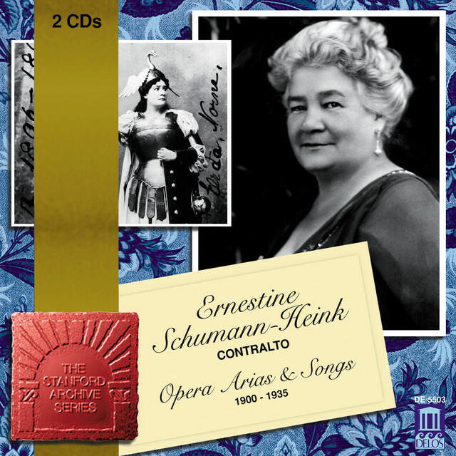 Релиз Opera Arias (Contralto): Schumann-Heink, Ernestine - Mehrkens, A. / Arditi, L. / Schubert, F. / Wagner, R. / Meyerbeer, G. (1900-1935)
