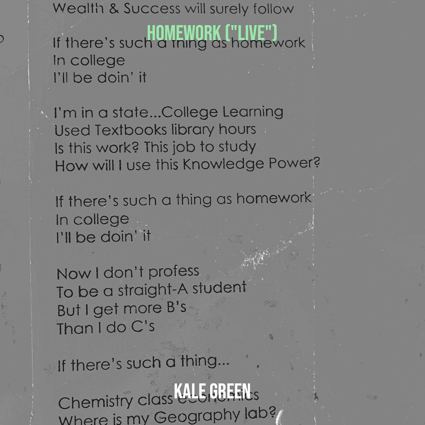 Релиз Homework (Live)