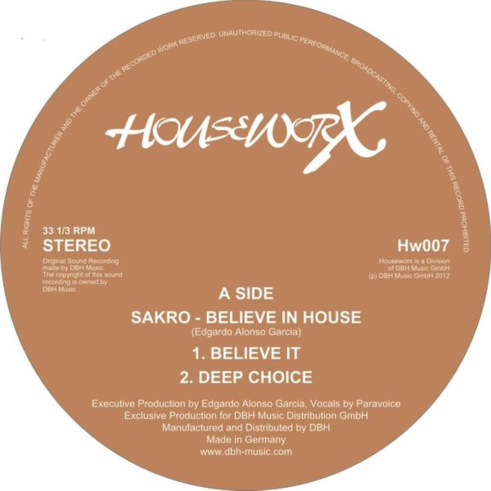 Релиз Believe in House EP