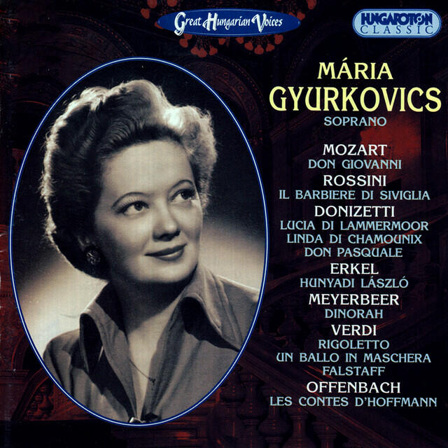 Постер альбома Great Hungarian Voices: Mária Gyurkovics