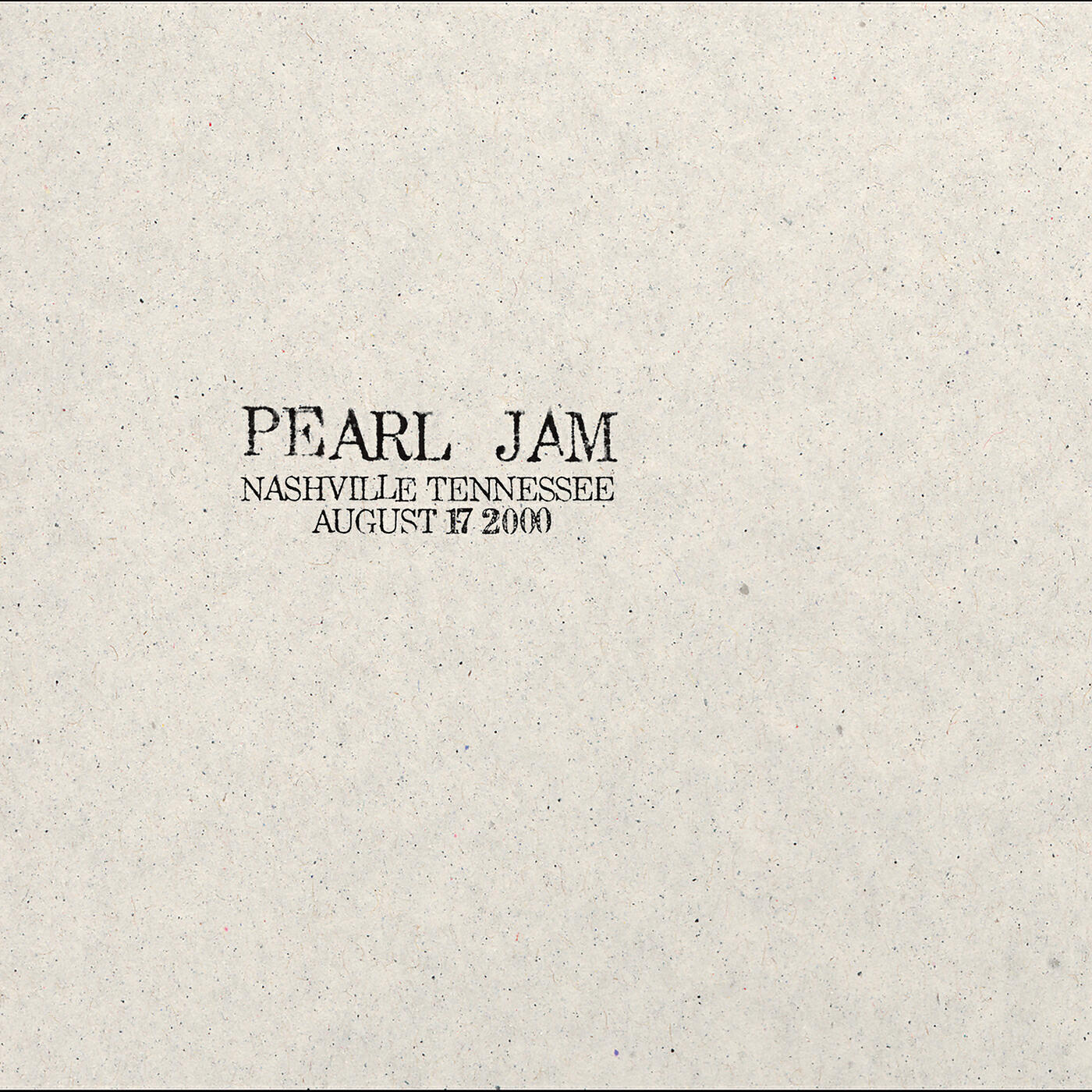 Постер альбома 2000.08.17 - Nashville, Tennessee