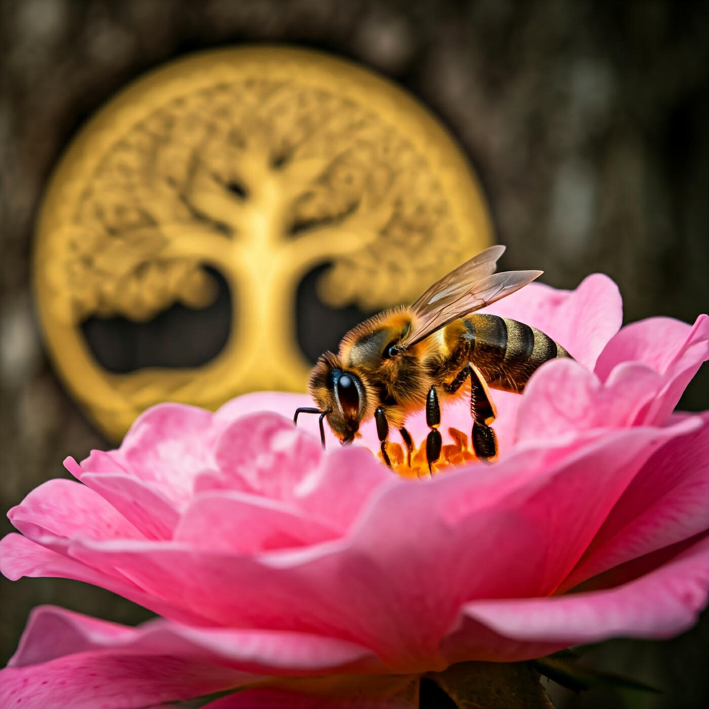 Релиз Honeybee Skull With Roses and the Tree of Life