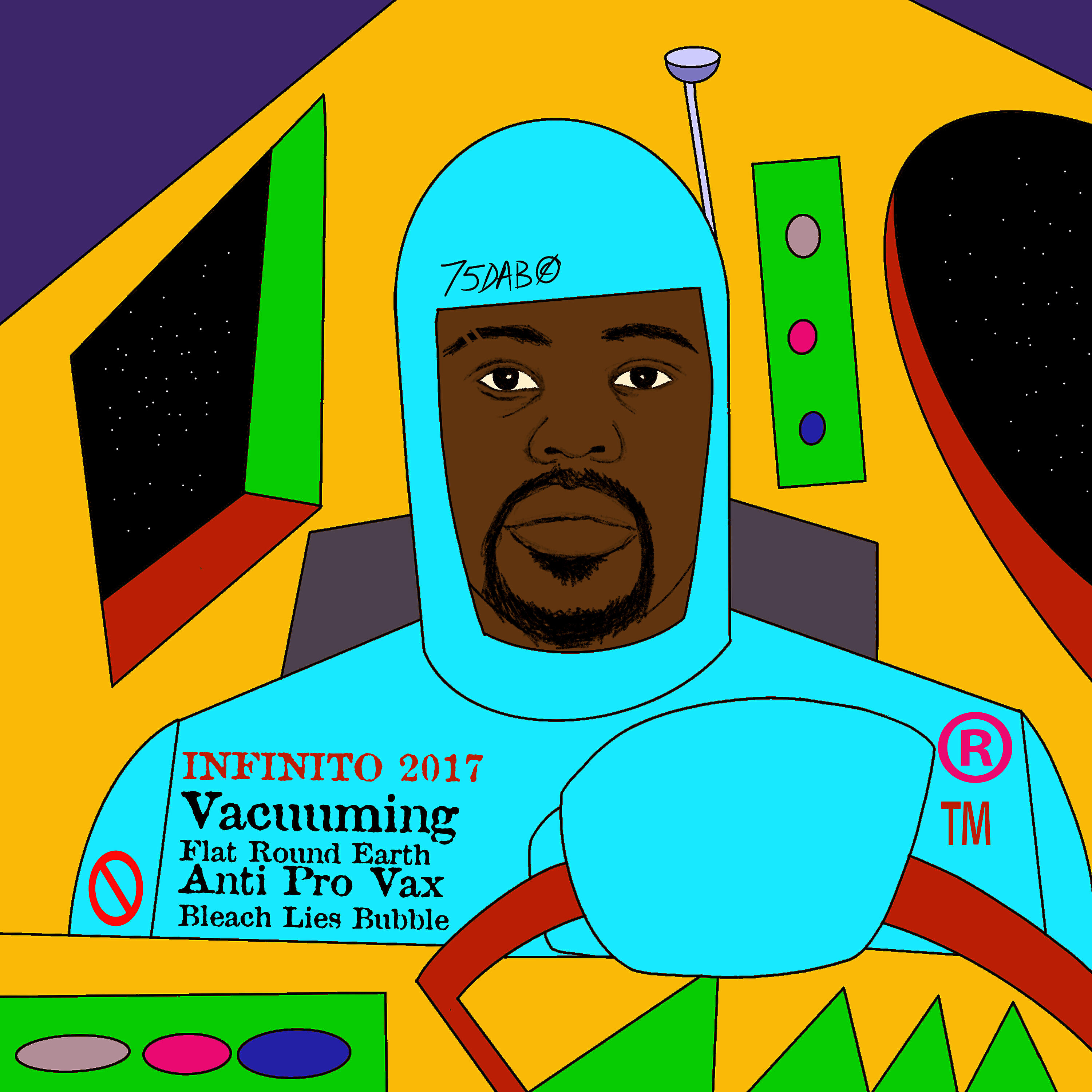 Релиз Vacuuming Flat Round Earth Anti Pro Vax Bleach Lies Bubble