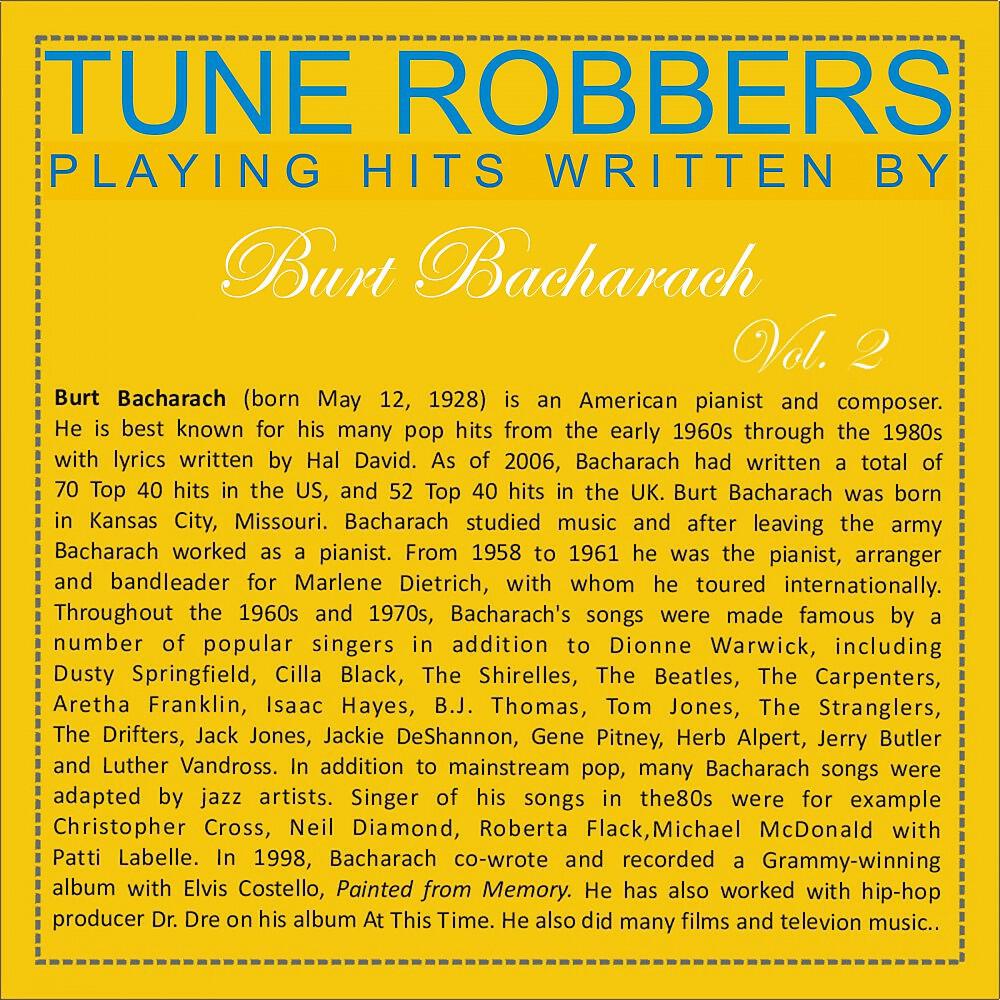 Релиз Tune Robbers Playing Hits Written By Burt Bacharach, Vol.2