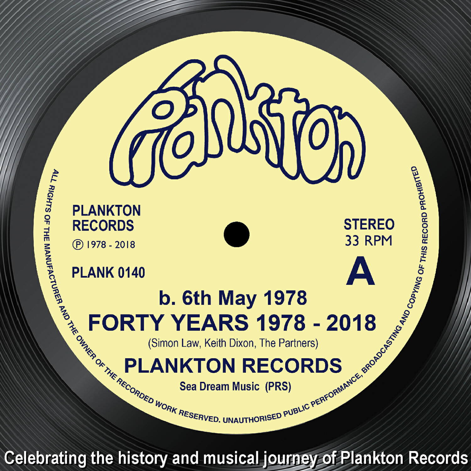 Релиз Plankton. B 6th May 1978. Forty Years 1998 - 2018