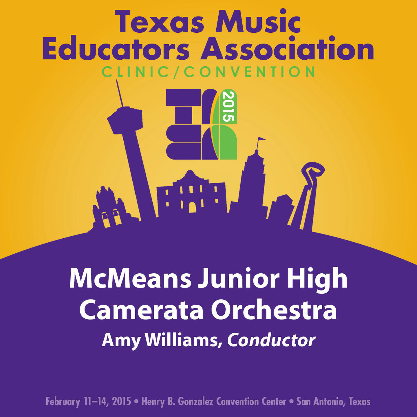 Релиз 2015 Texas Music Educators Association (TMEA): McMeans Junior High Camerata Orchestra [Live]