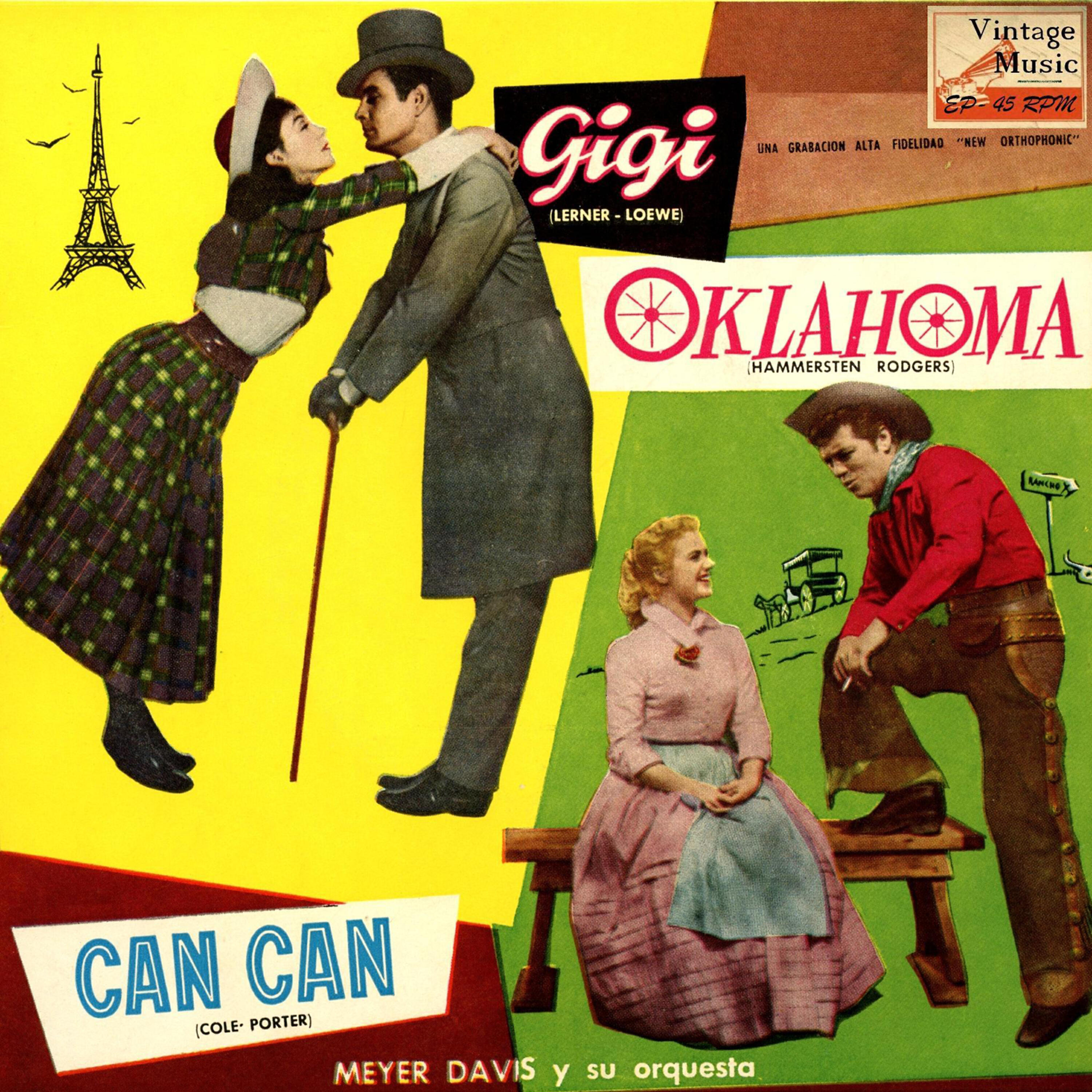Релиз Vintage Dance Orchestras Nº 57 - EPs Collectors From The Films: "Gigi", "Oklahoma", "Can Can"
