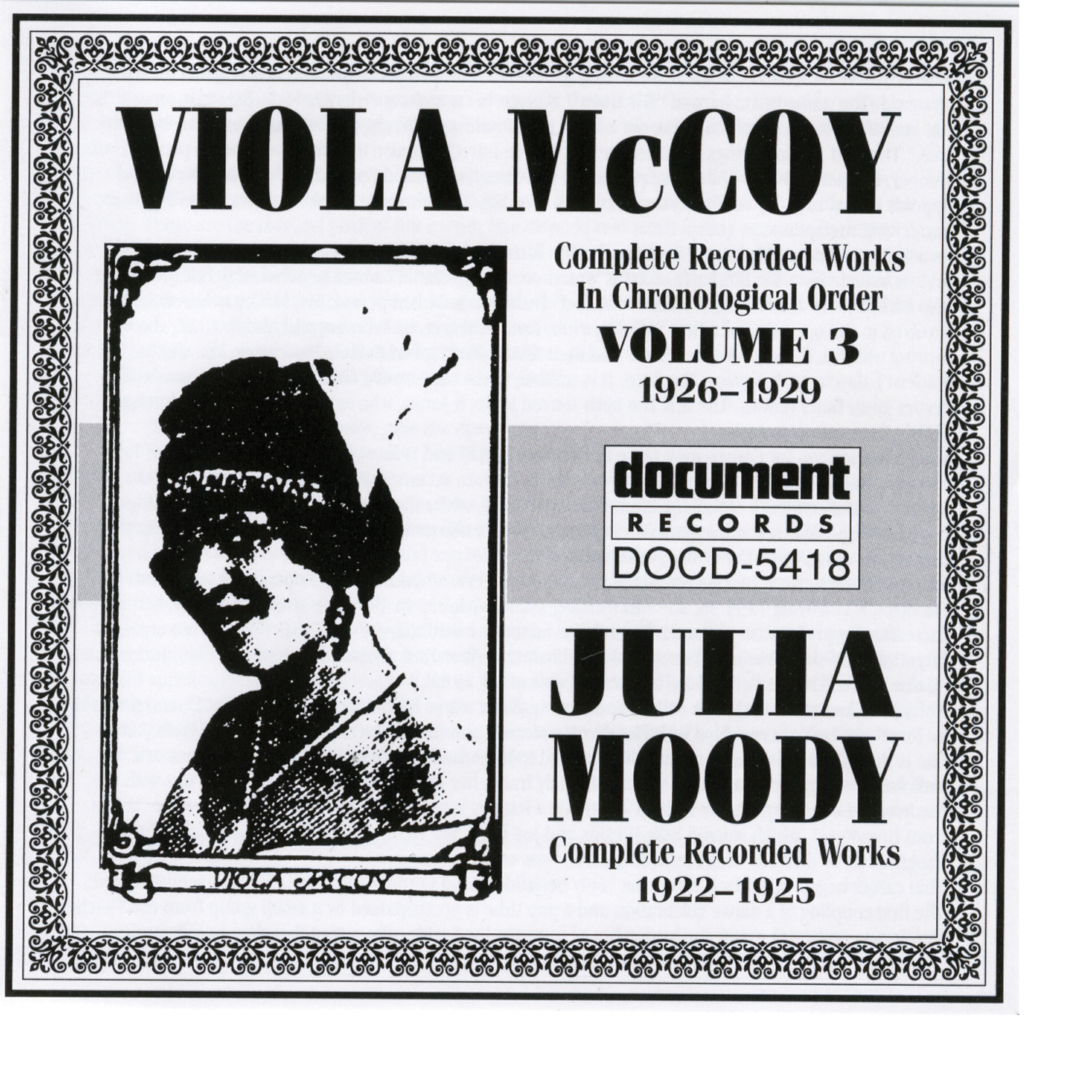 Релиз Viola McCoy Vol. 3 (1926-1929) inc. Julia Moody