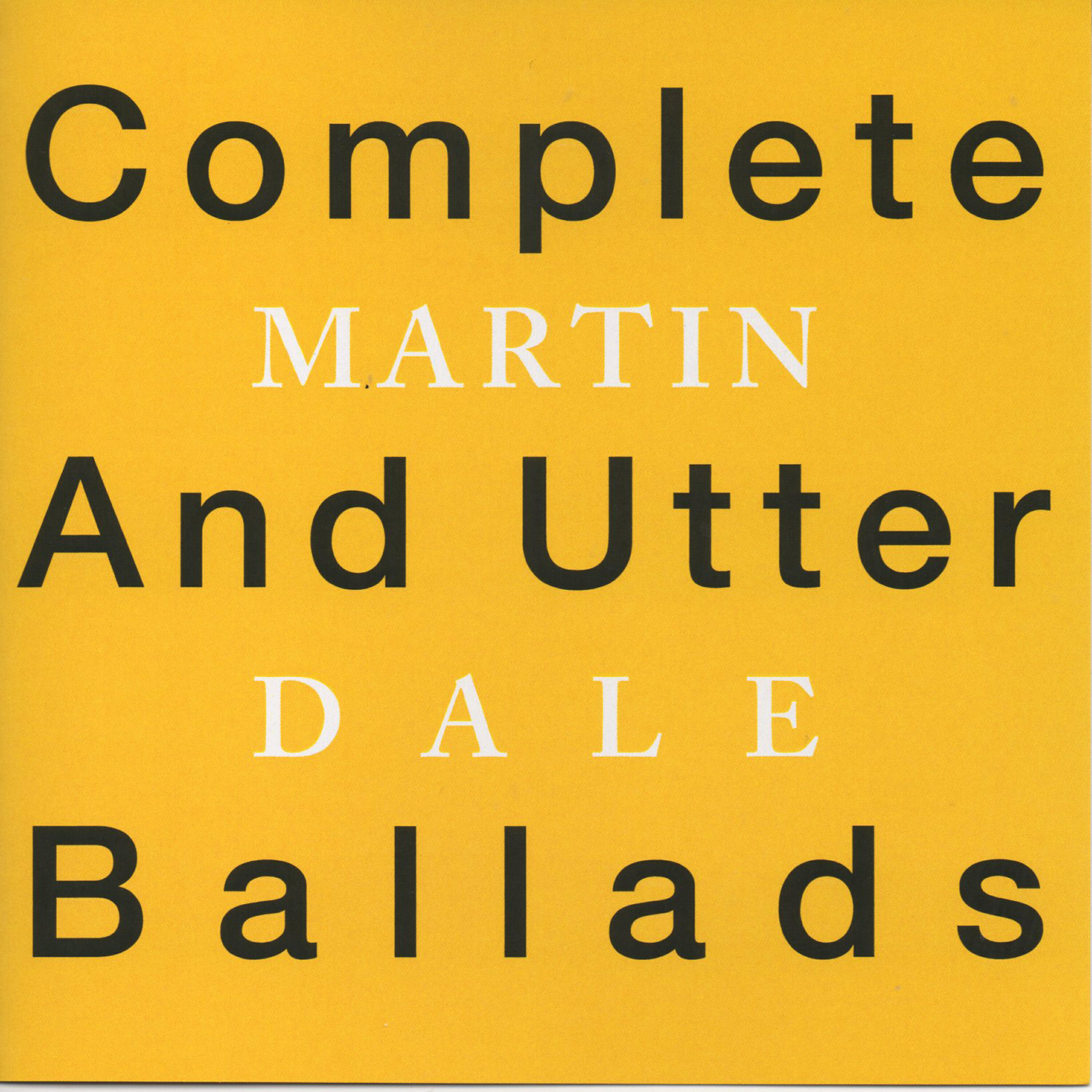 Релиз Complete and Utter Ballads