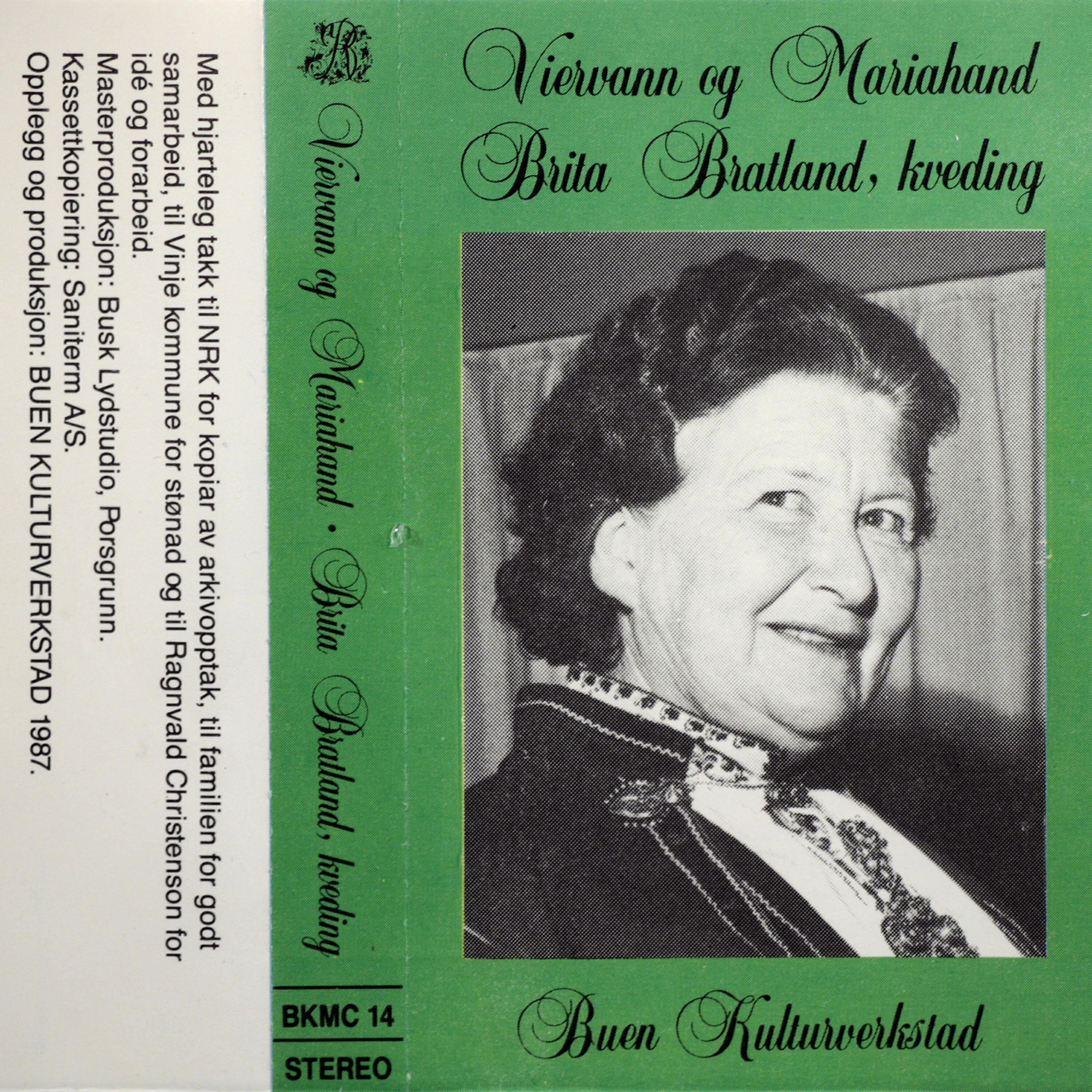 Релиз Viervann Og Mariahand - Brita Bratland, Kveding