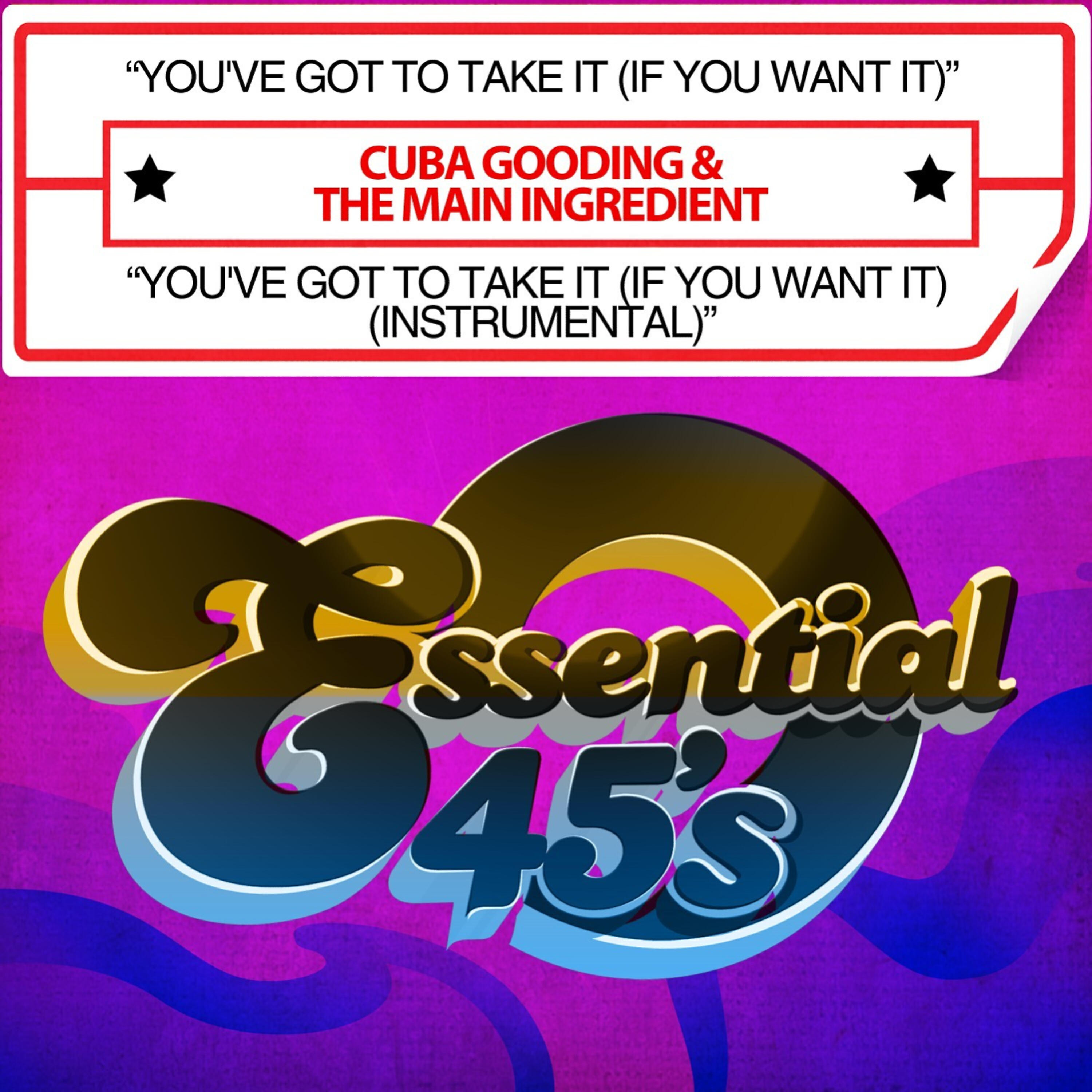 Релиз You've Got To Take It (If You Want It) / You've Got To Take It (If You Want It) (Instrumental) [Digital 45]