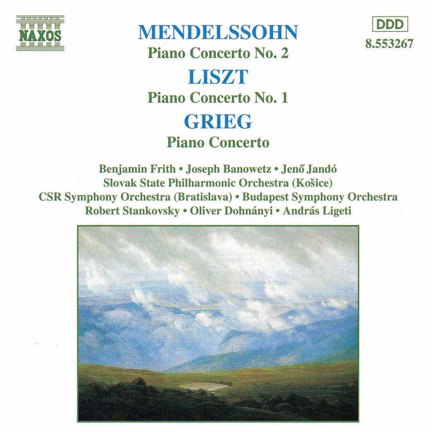 Релиз Mendelssohn / Liszt / Grieg: Piano Concertos
