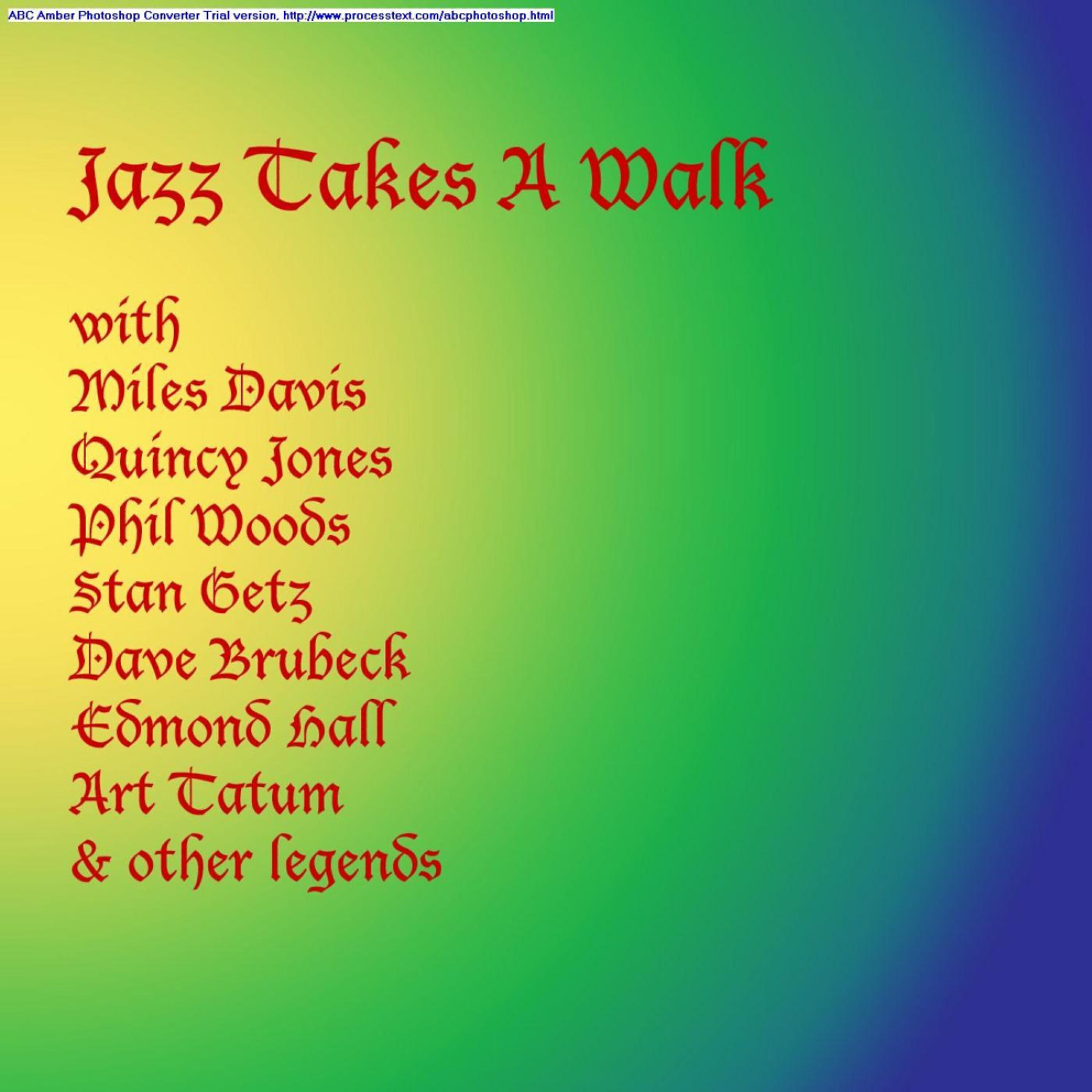 Релиз Jazz Takes A Walk