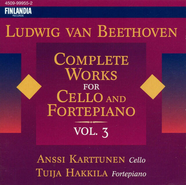 Релиз Ludwig van Beethoven : Complete Works for Cello and Fortepiano Vol. 3