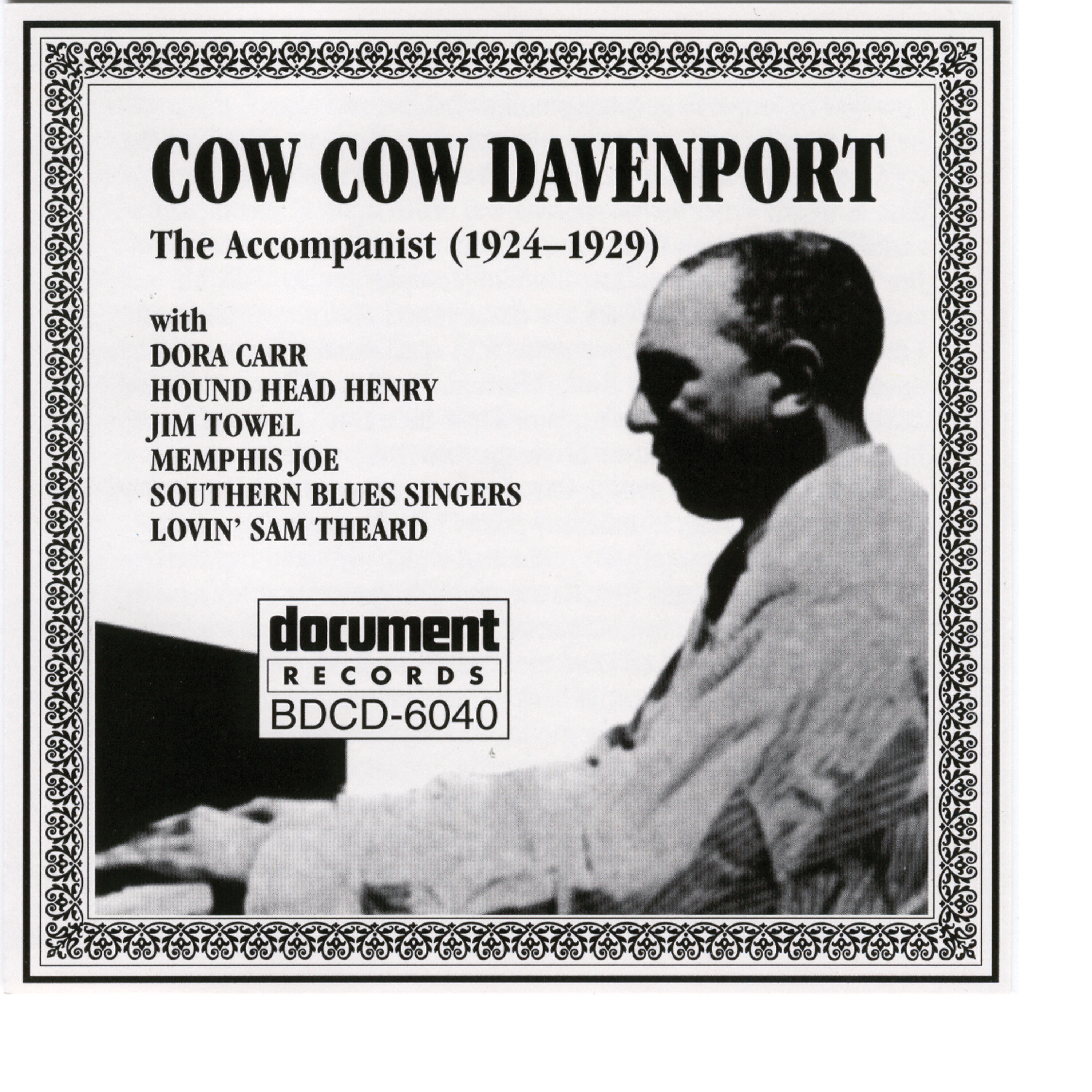 Релиз Cow Cow Davenport - The Accompanist (1924-1929)
