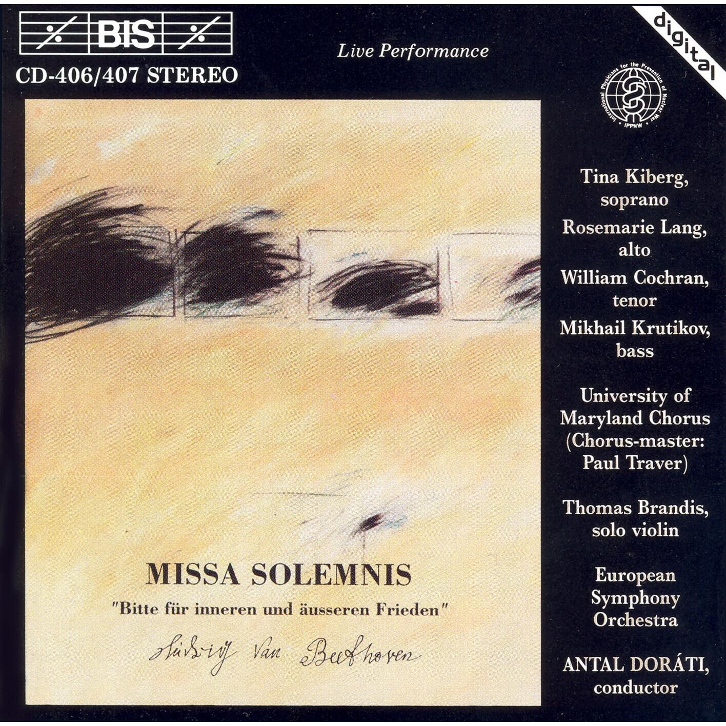 Релиз Beethoven, L. van: Missa Solemnis