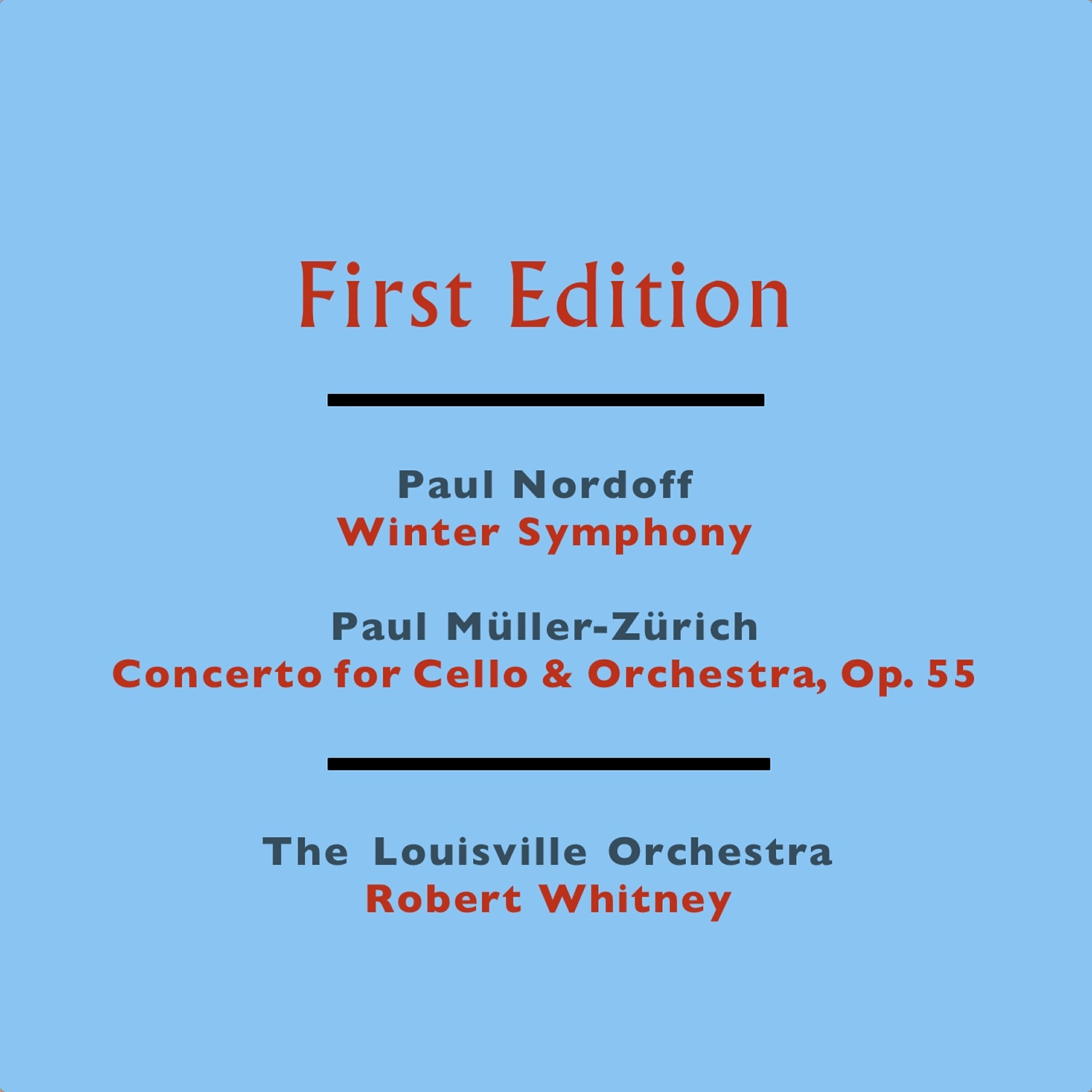 Релиз Paul Nordoff: Winter Symphony - Paul Müller-Zürich: Concerto for Cello & Orchestra, Op. 55
