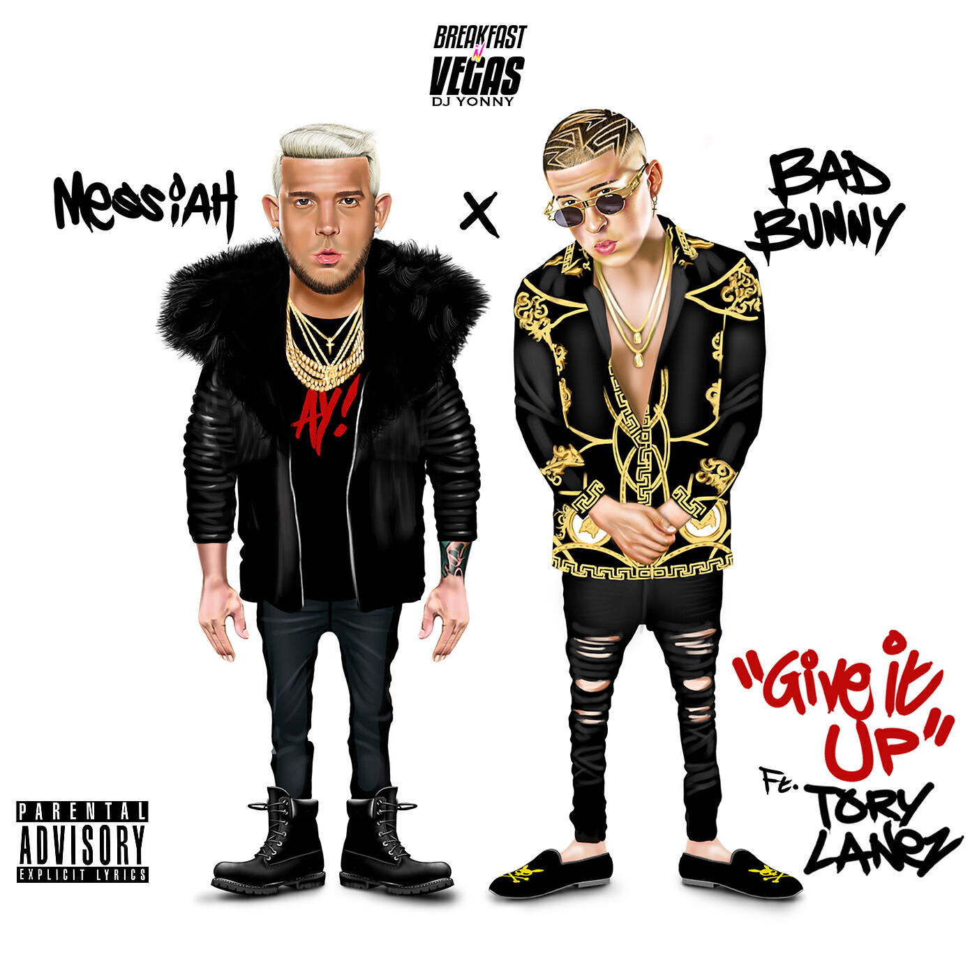 Скачать песню Breakfast n Vegas, Messiah, Bad Bunny, Tory Lanez, DJ Yonny - Give It Up бесплатно в MP3 для Android и iOS