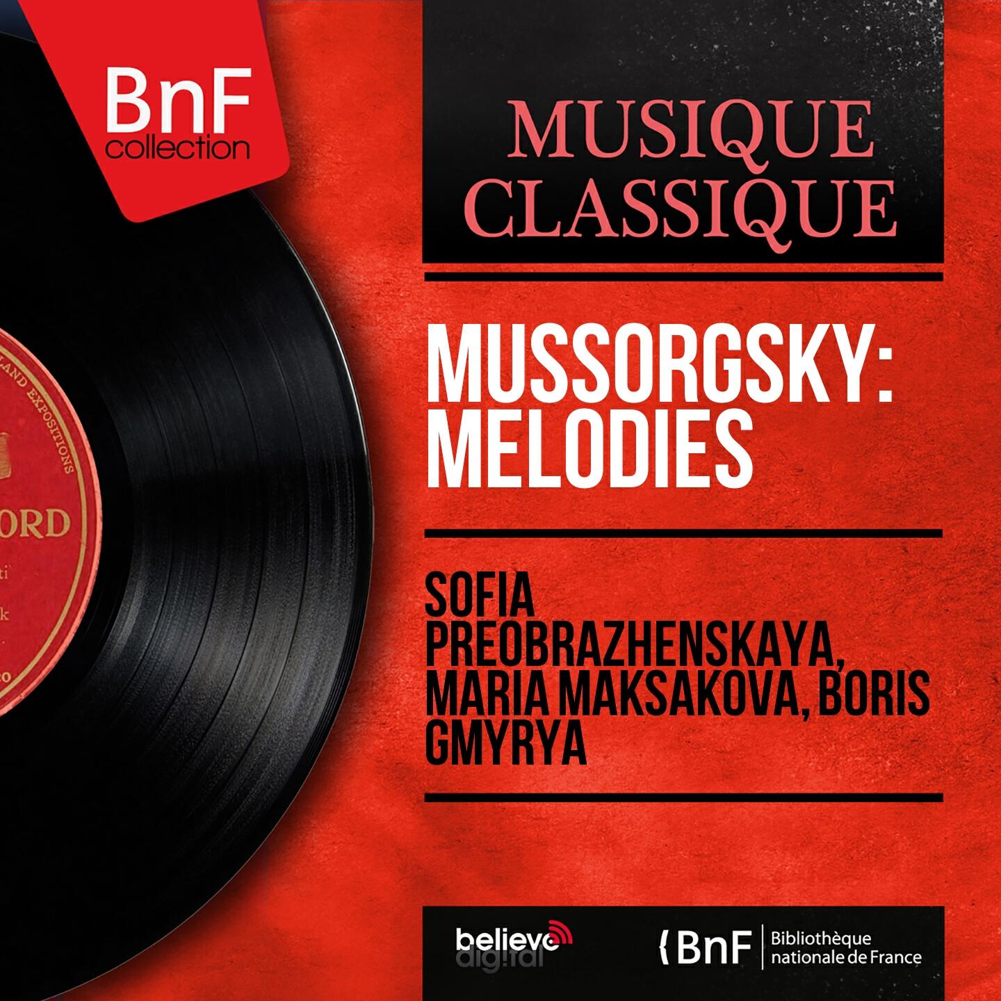 Релиз Mussorgsky: Mélodies (Mono Version)
