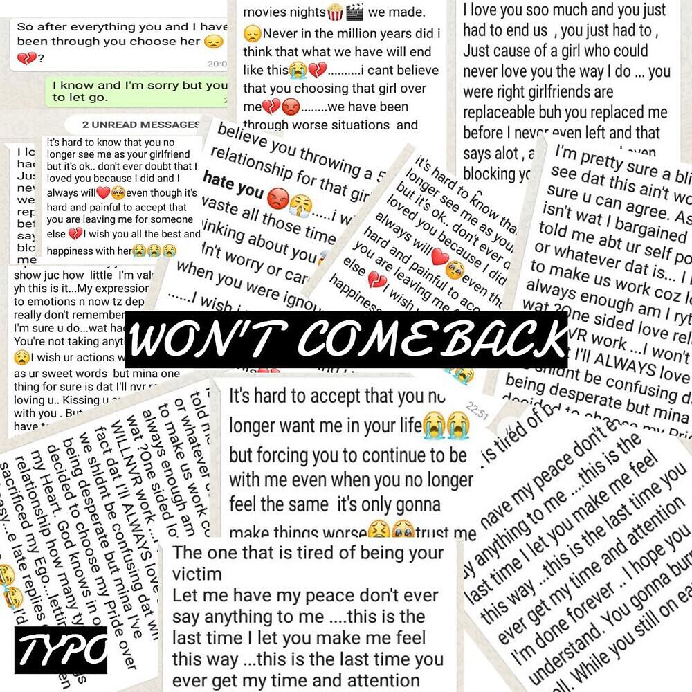 Релиз Won't Come Back