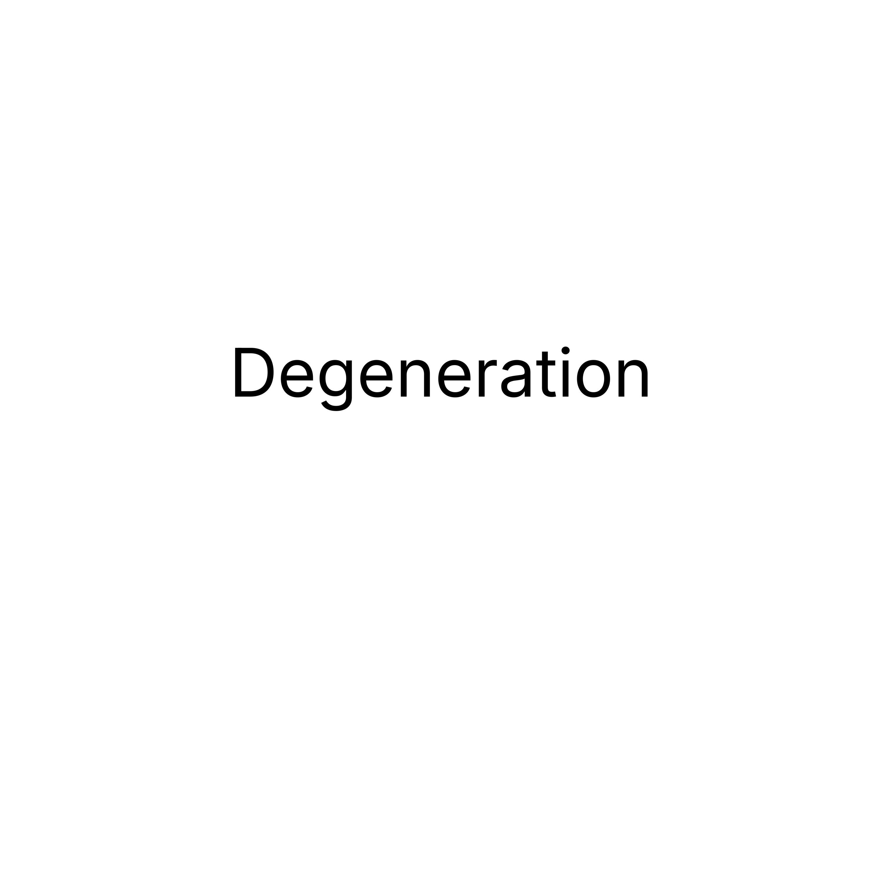 Релиз Degeneration