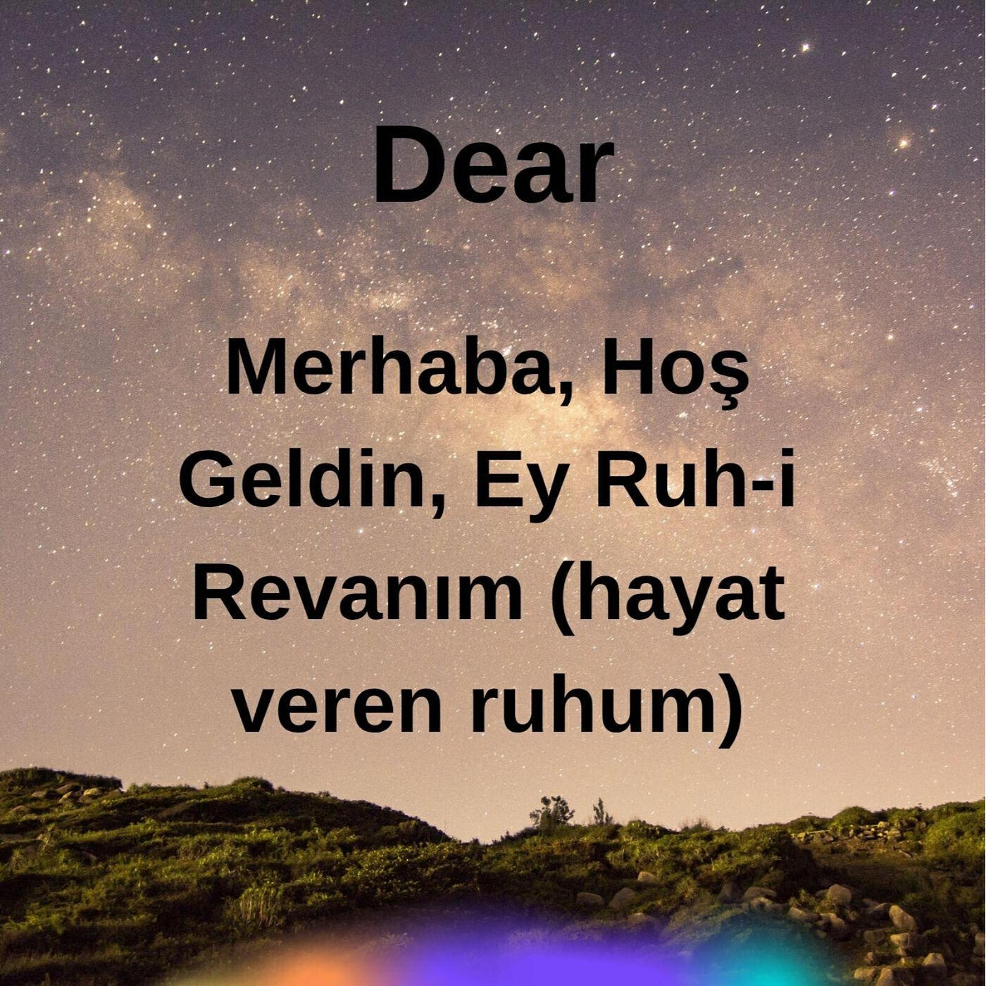 Релиз Merhaba, Hoş Geldin, Ey Ruh-I Revanım (Hayat Veren Ruhum)