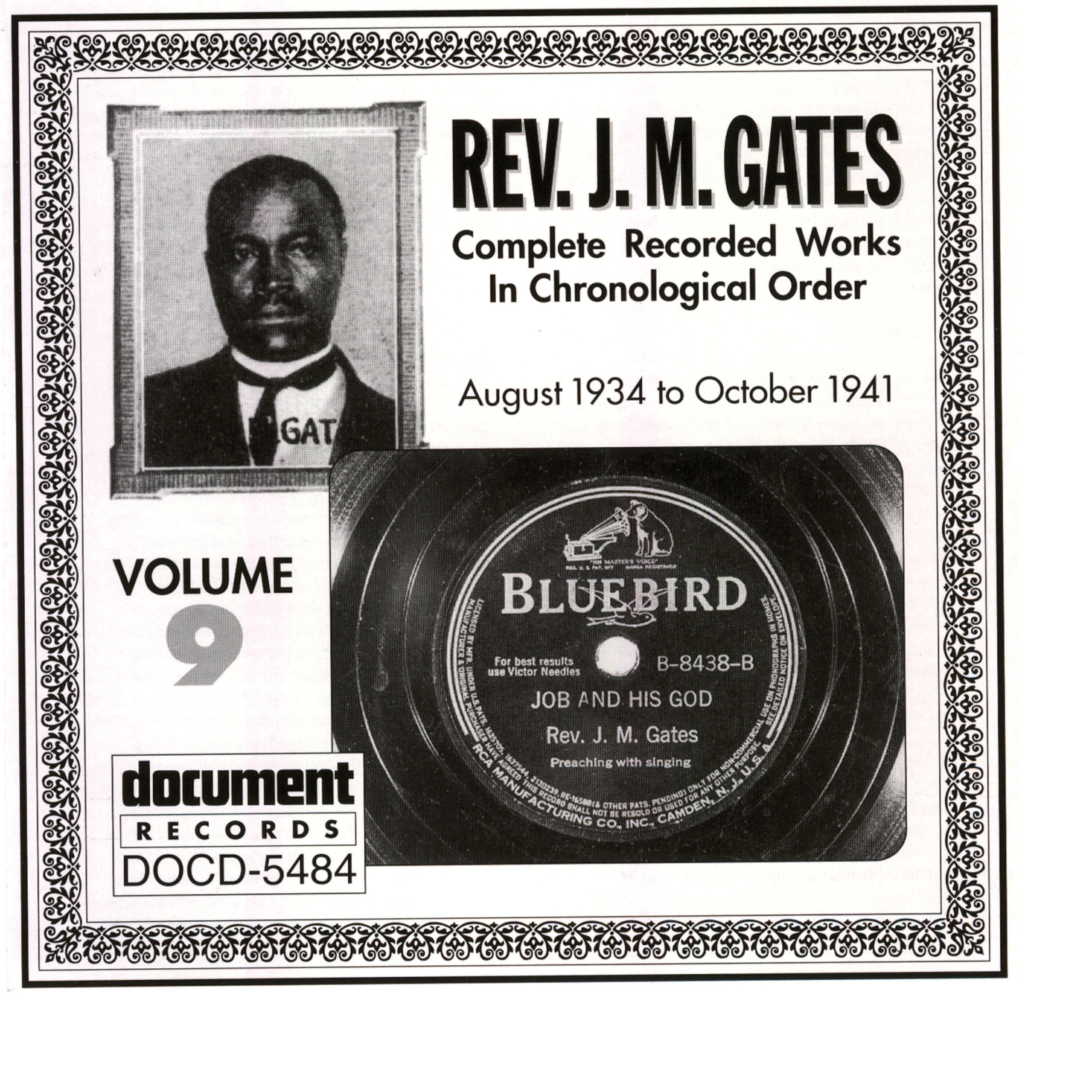 Релиз Rev. J.M. Gates Vol. 9 (1934-1941)