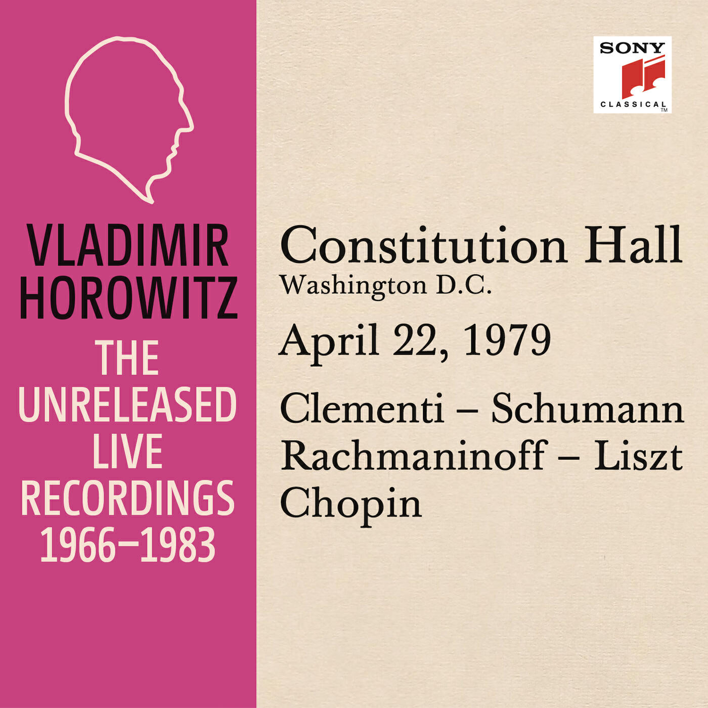 Релиз Vladimir Horowitz in Recital at Constitution Hall, Washington D. C., April 22, 1979