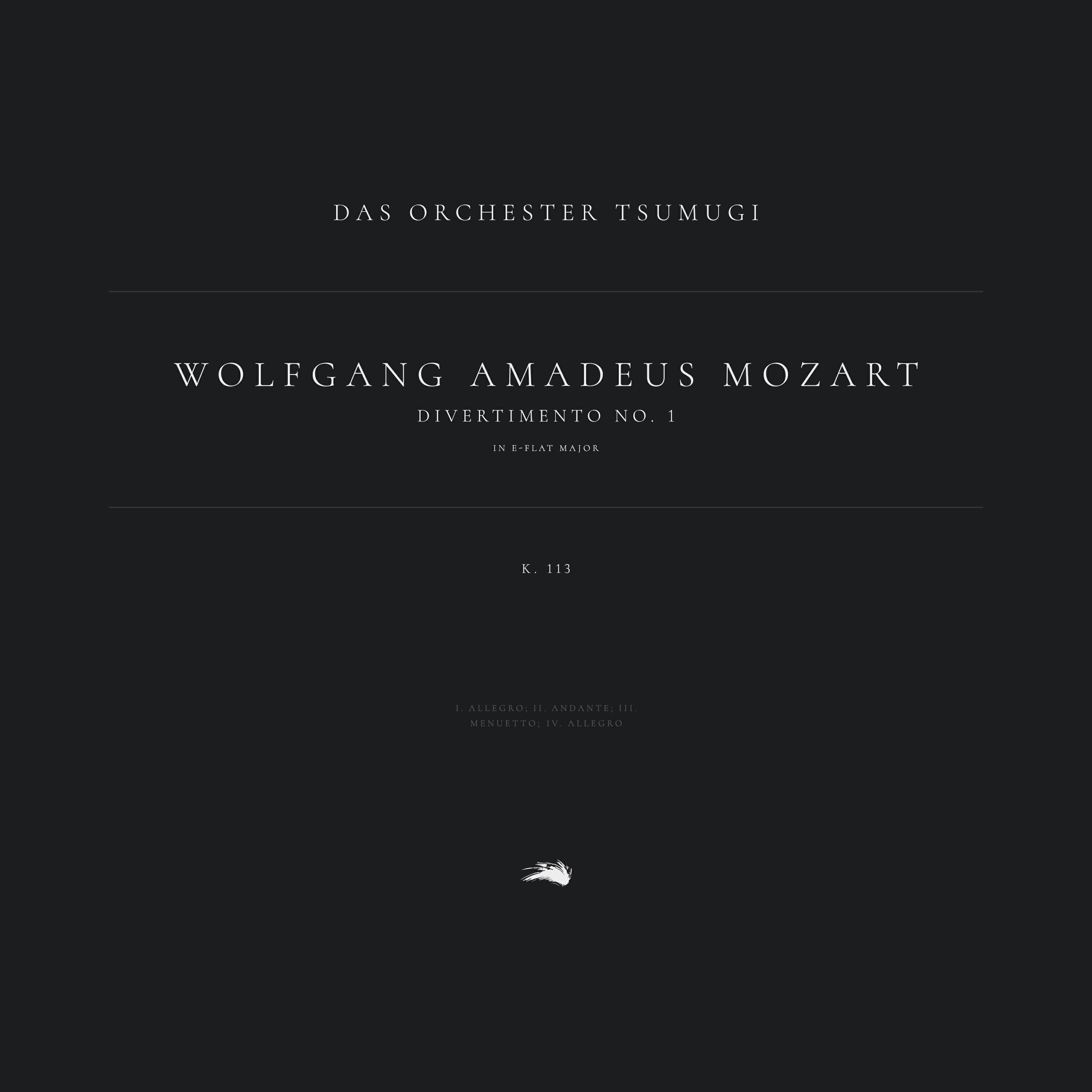 Релиз Divertimento No. 1 in E-Flat Major, K. 113