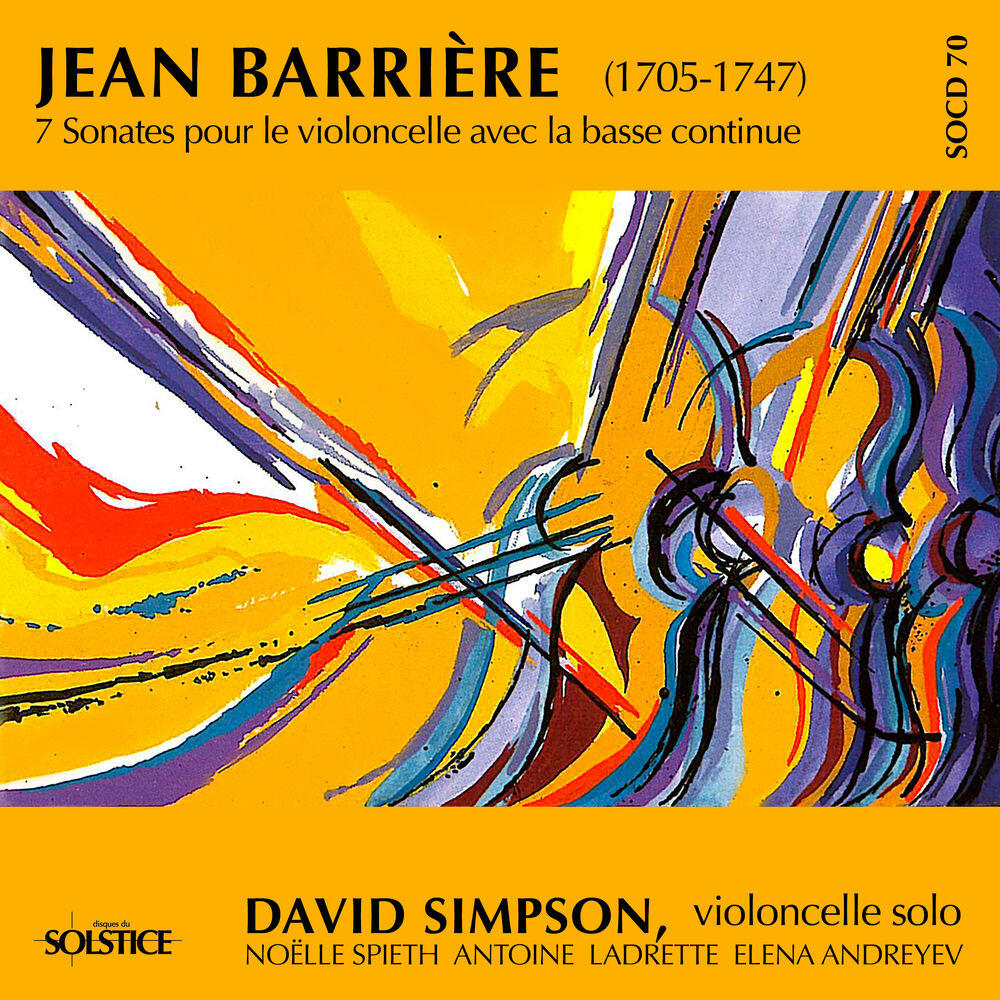 Релиз Barrière: 7 Cello Sonatas with Continuo