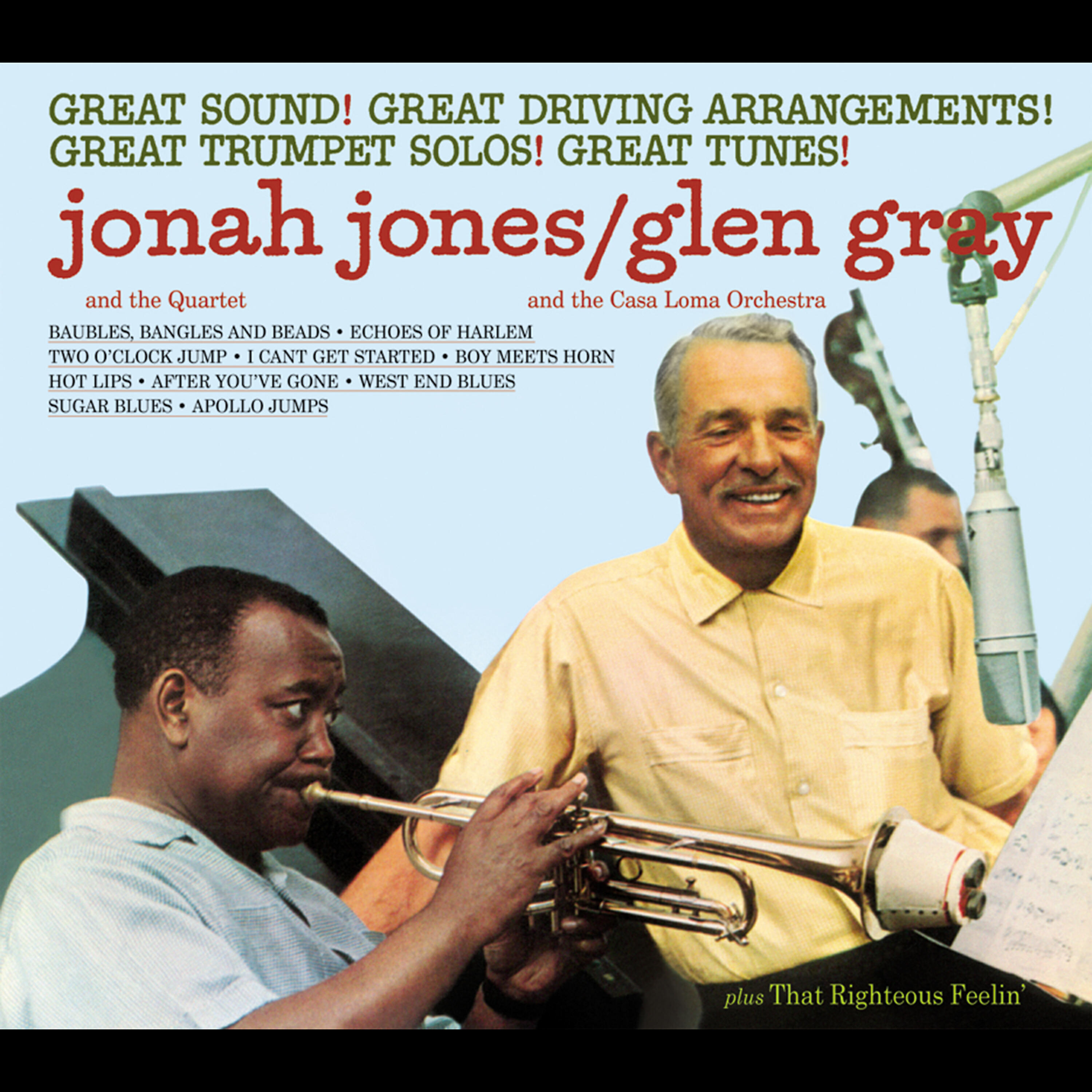 Релиз Jonah Jones Masterworks. Jonah Jones - Glen Gray / That Righteous Feelin'