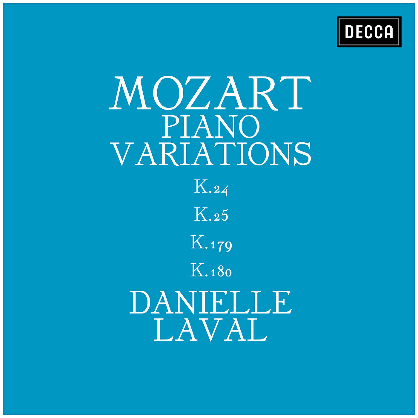 Релиз Mozart: Piano Variations K.24, K.25, K.179, K.180