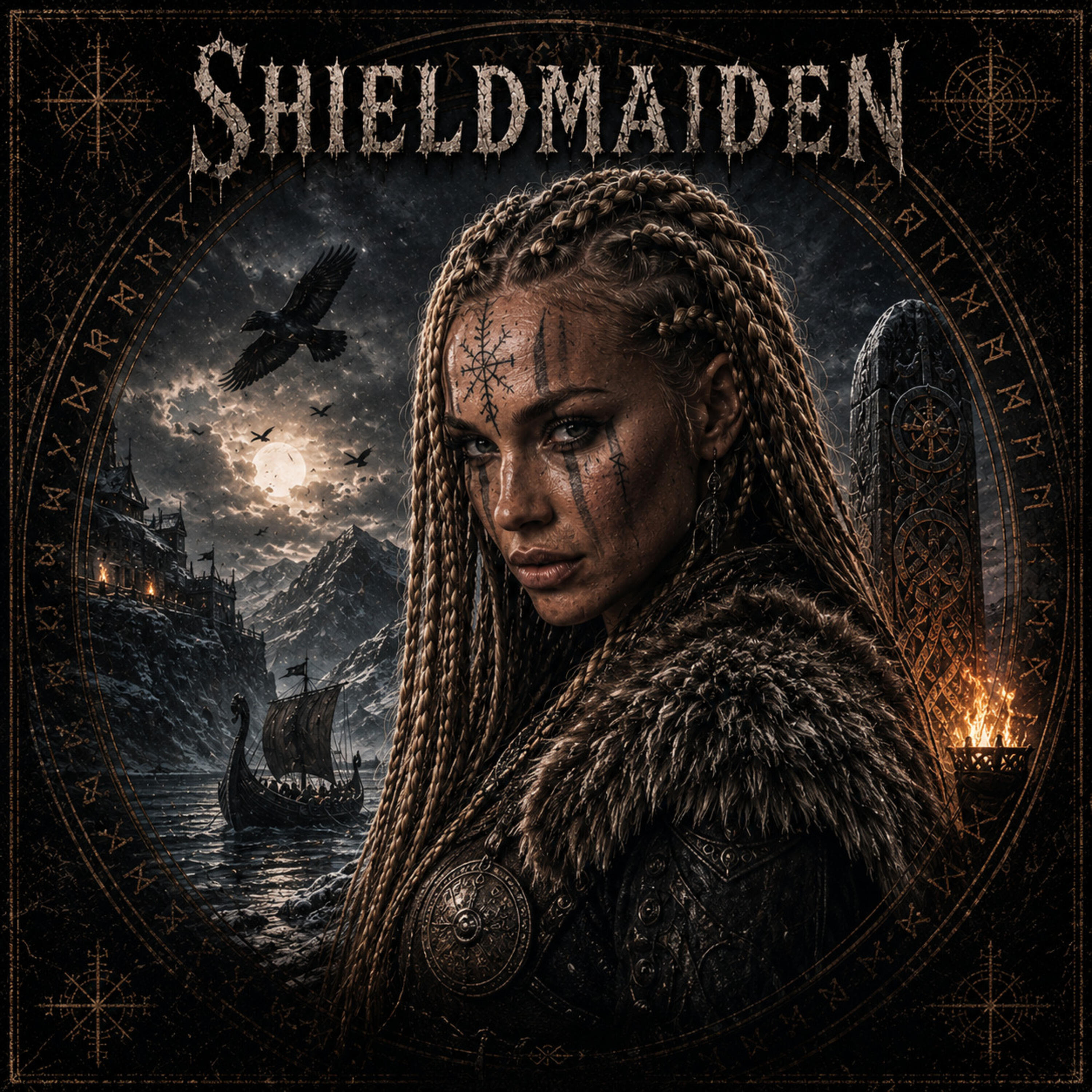Релиз She rides on the crest of the frozen sky