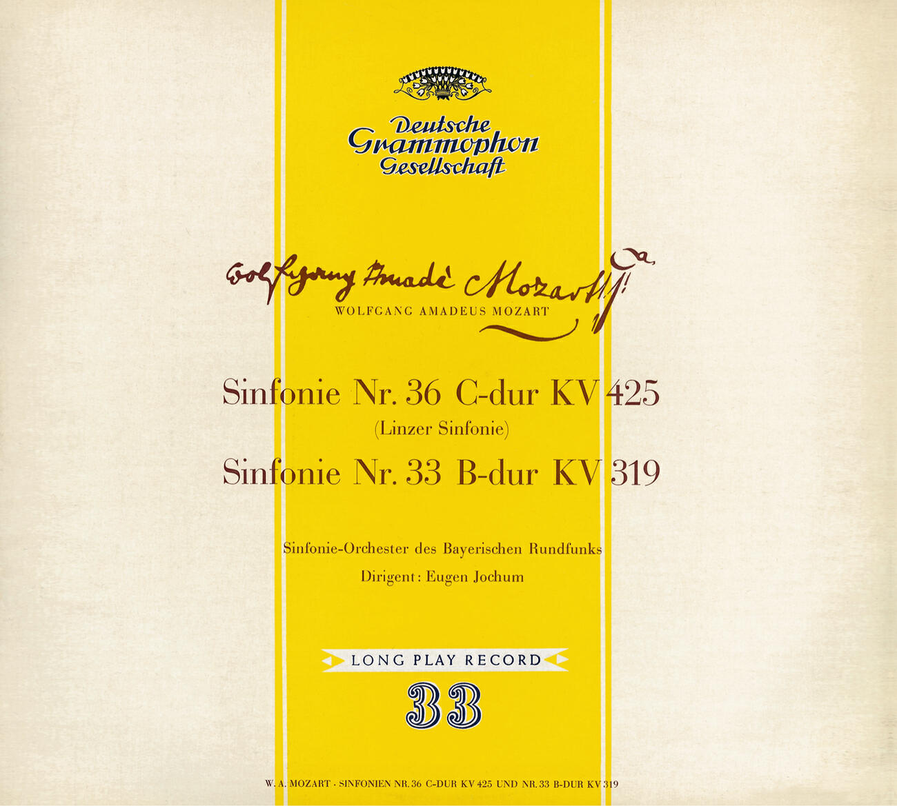 Релиз Mozart, W.A.: Symhonies Nos.36, 33 & 39