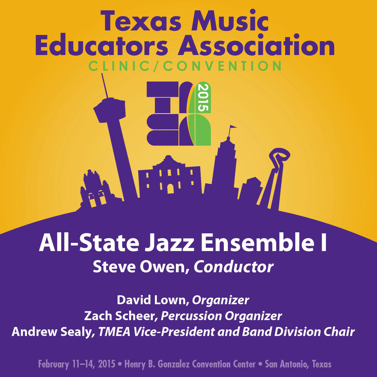 Релиз 2015 Texas Music Educators Association (TMEA): All-State Jazz Ensemble I [Live]