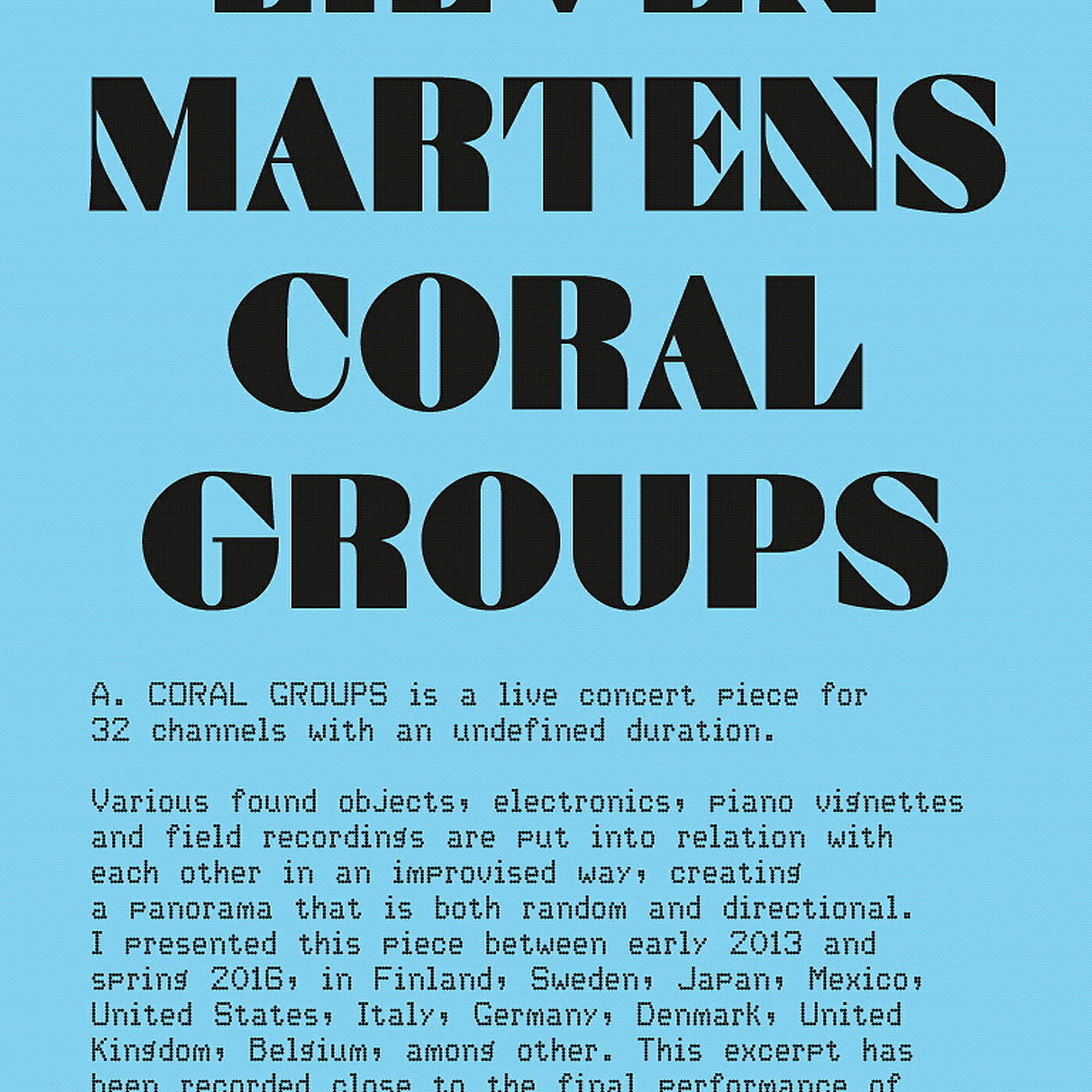 Релиз Coral Groups