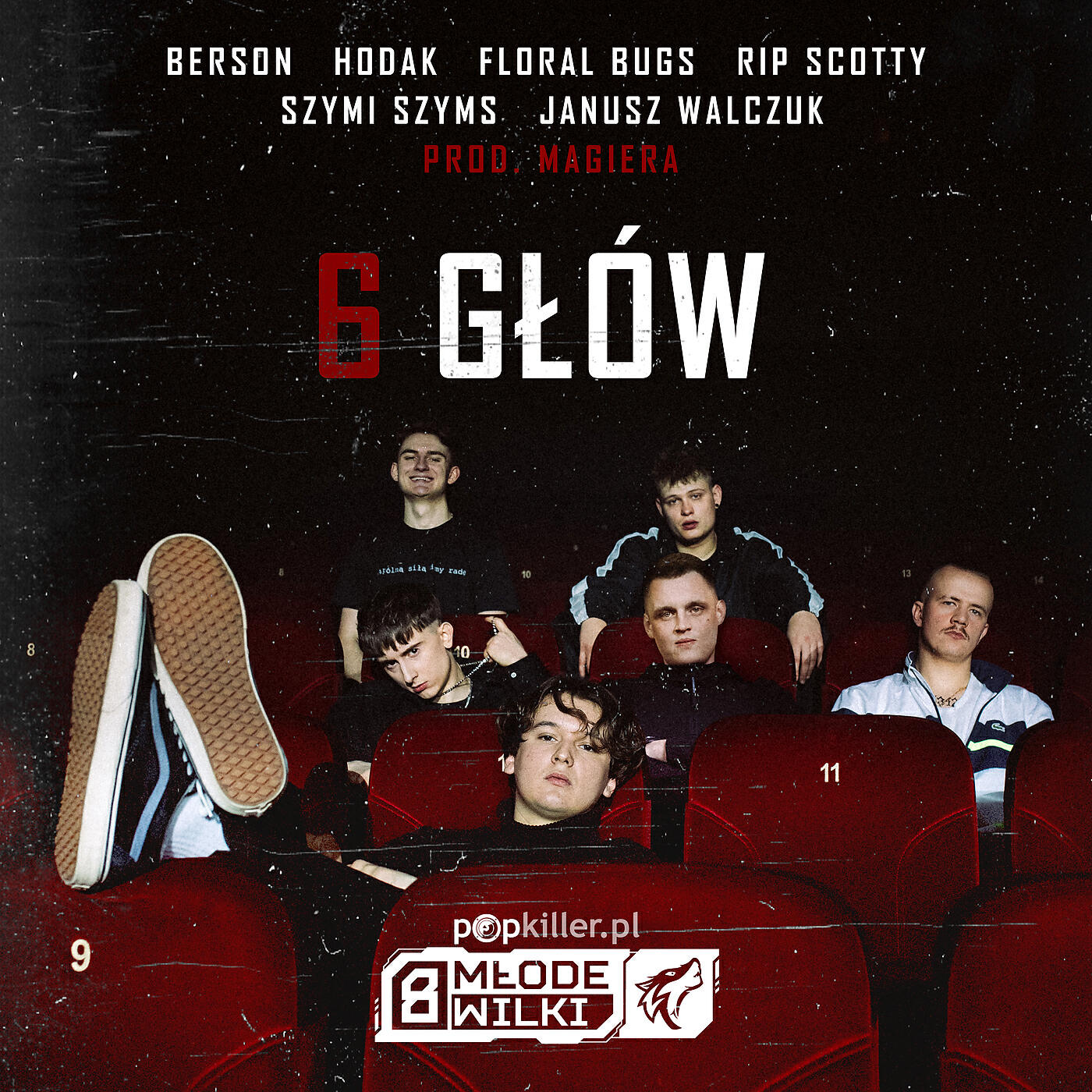Скачать песню Popkiller Młode Wilki, Berson, Hodak, Floral Bugs, rip scotty, Szymi Szyms, Janusz Walczuk, Magiera - 6 Głów бесплатно в MP3 для Android и iOS