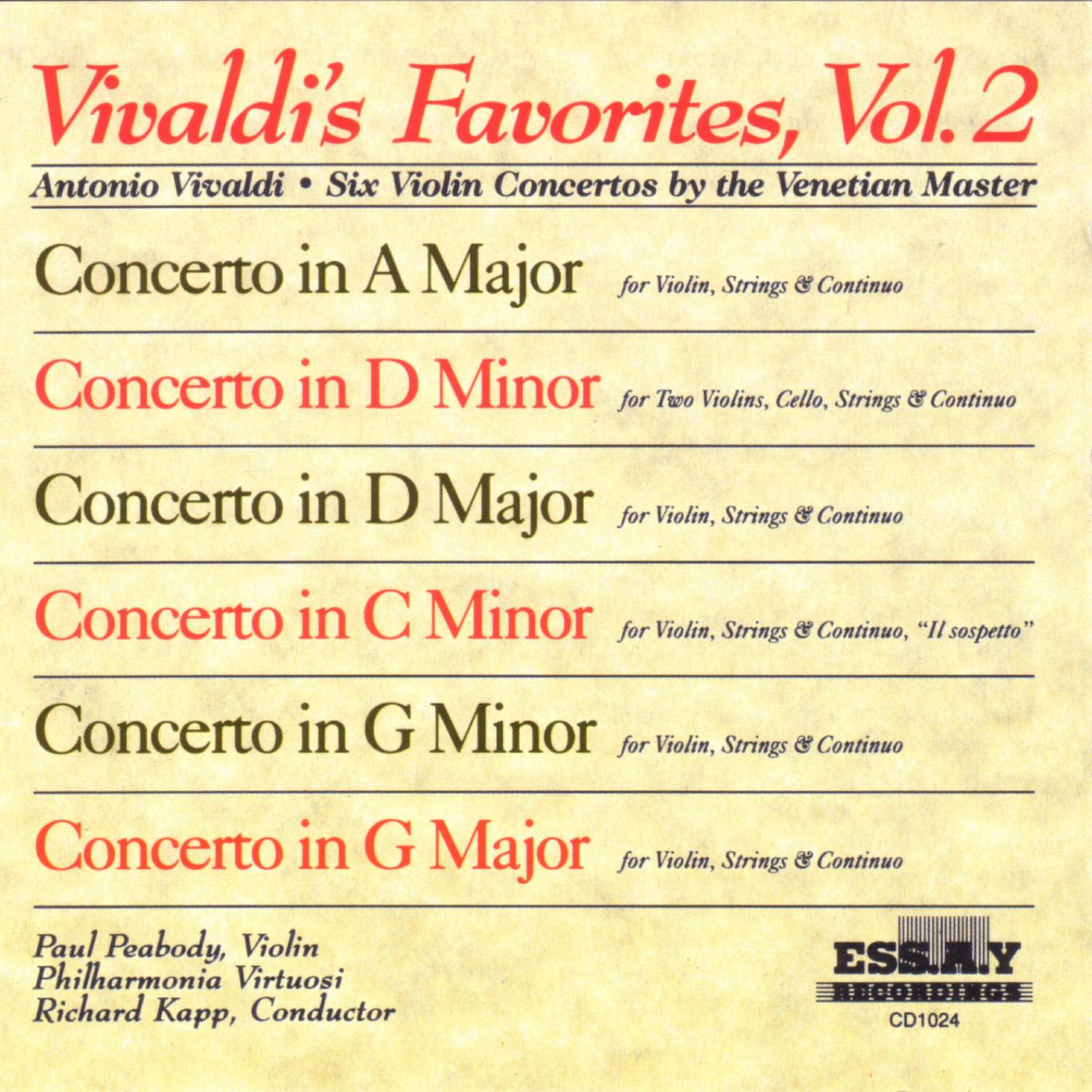Релиз Vivaldi's Favorites - Vol. 2