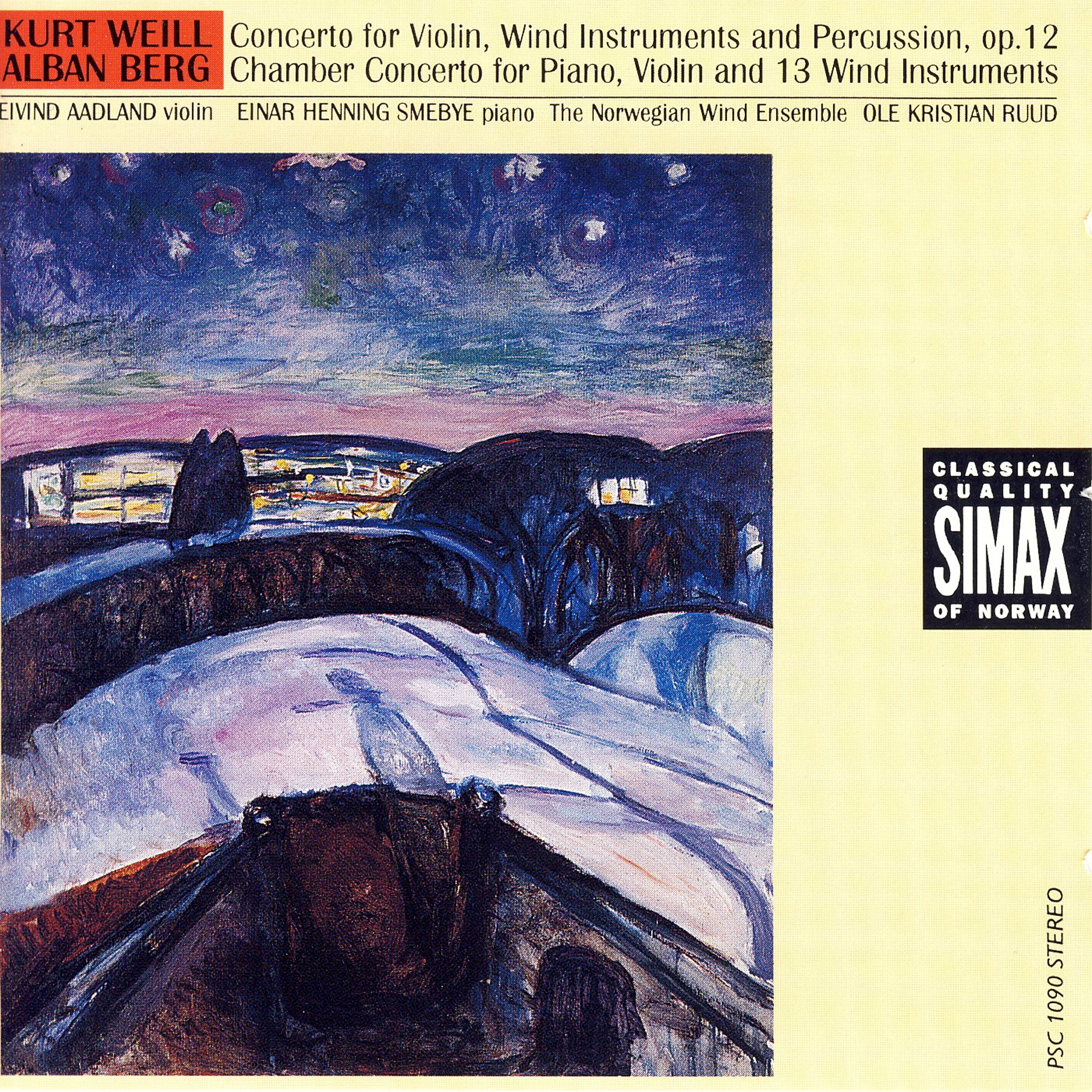 Релиз Kurt Weill / Alban Berg: Concertos