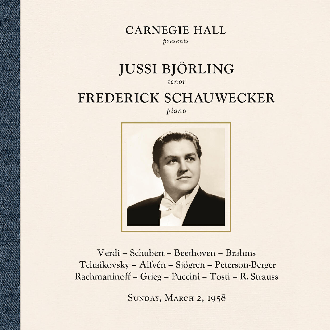 Релиз Jussi Björling at Carnegie Hall, New York City, March 2, 1958