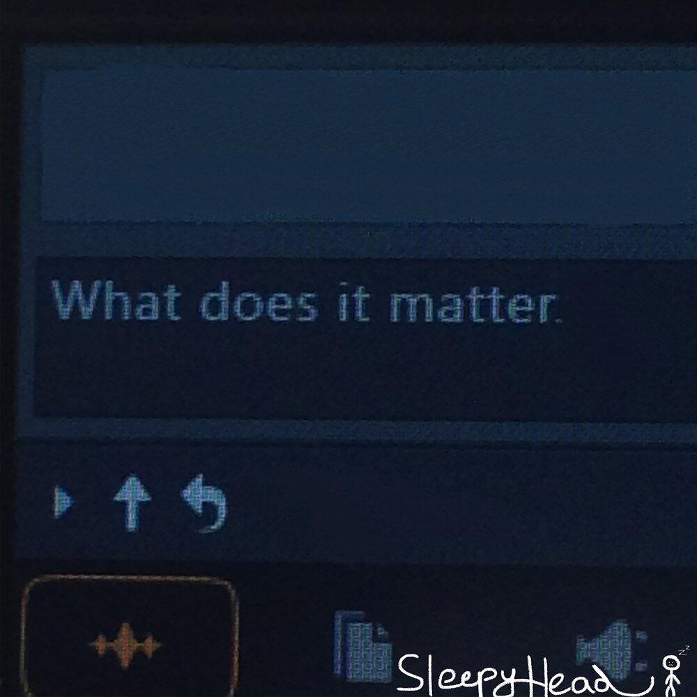 Релиз What Does It Matter?