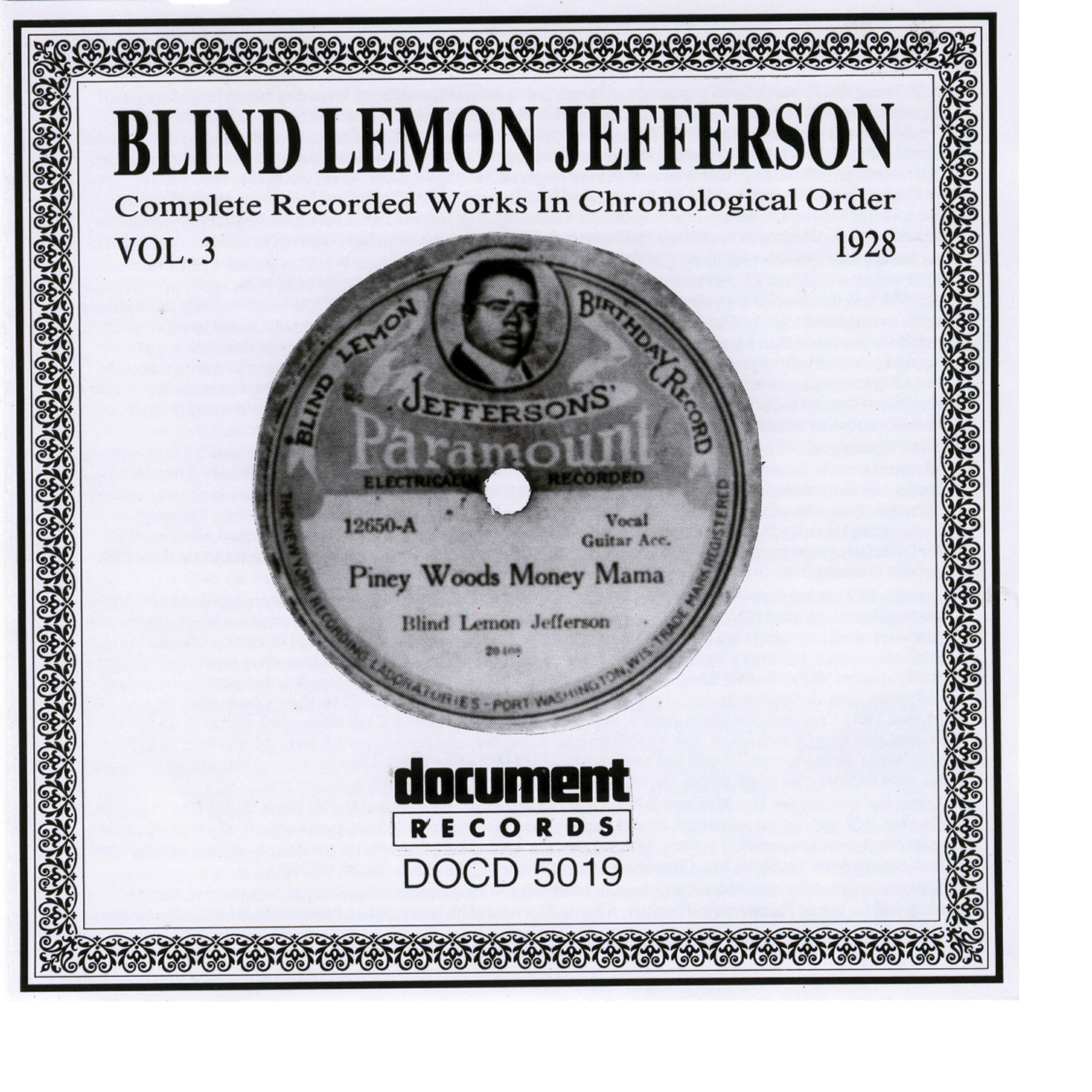 Релиз Blind Lemon Jefferson Vol. 3 1928