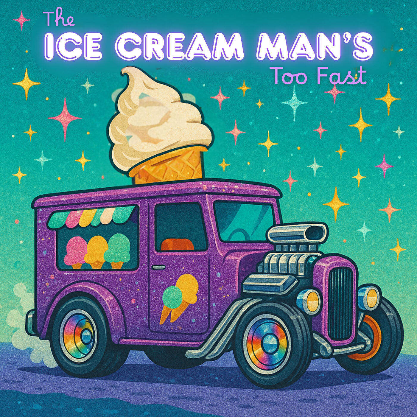 Постер альбома The Ice Cream Man's Too Fast