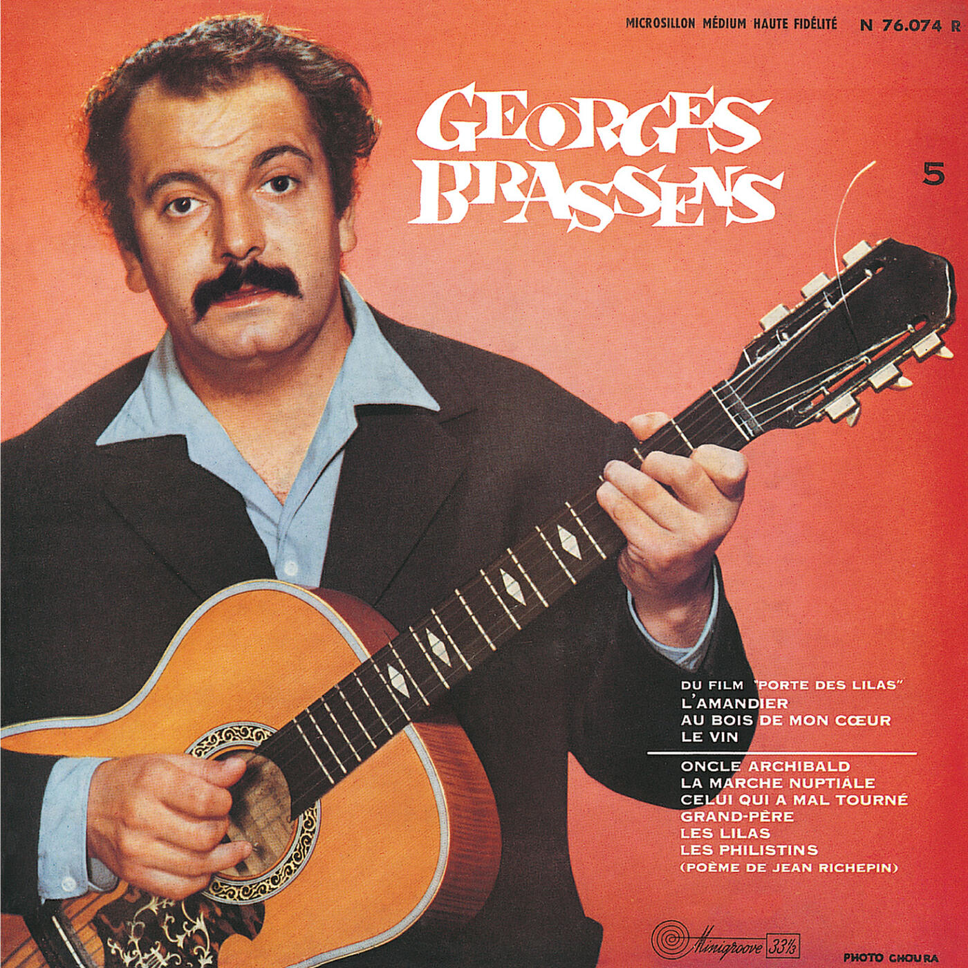 Релиз Georges Brassens et sa guitare accompagné par Pierre Nicolas N°5