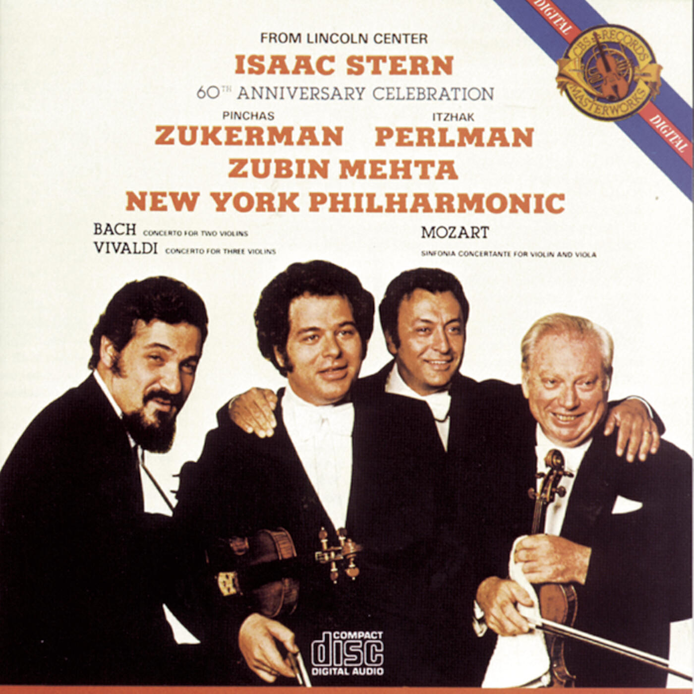 Isaac Stern, Itzhak Perlman, Pinchas Zukerman, New York Philharmonic, Zubin Mehta