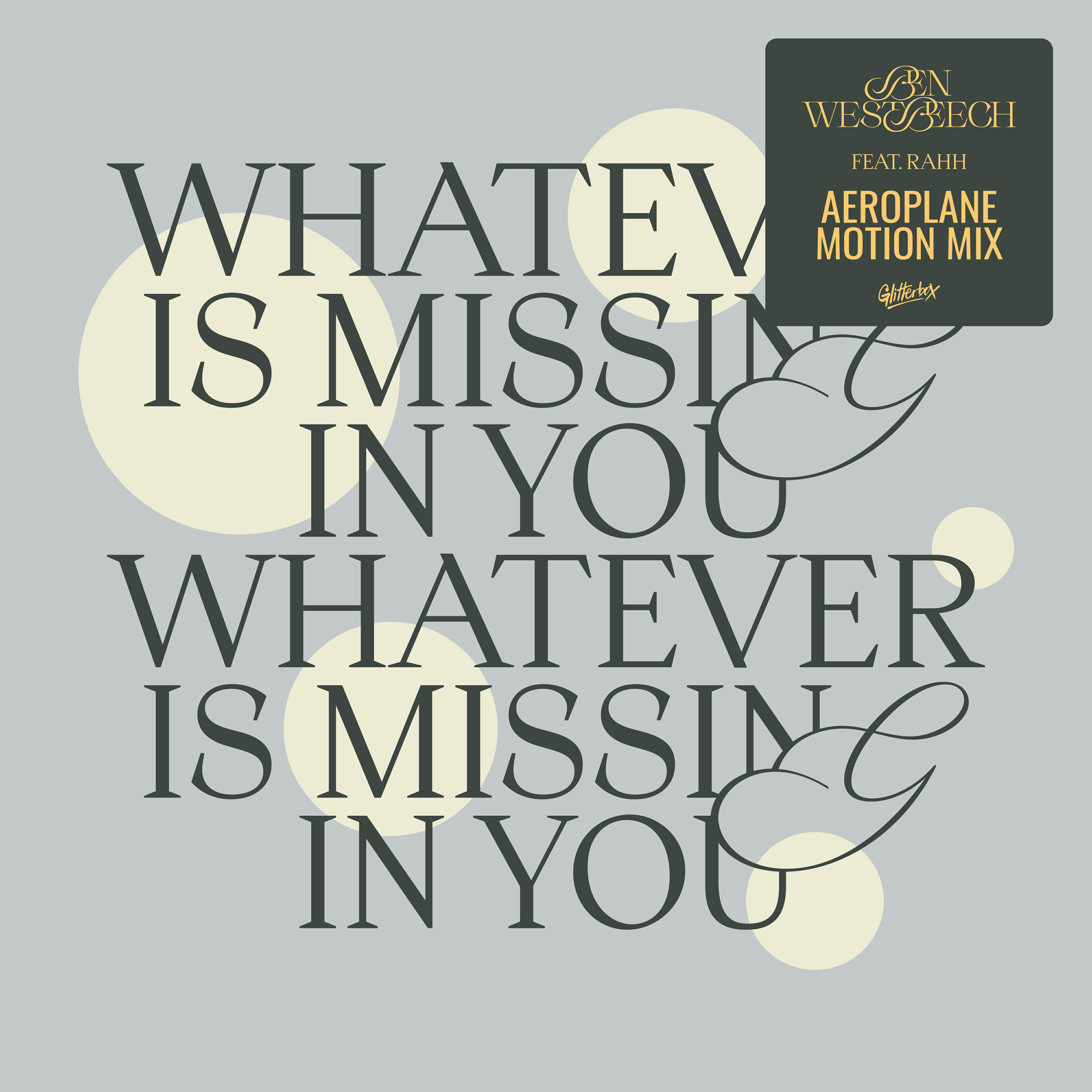 Релиз Whatever Is Missing In You (Aeroplane Motion Mix)