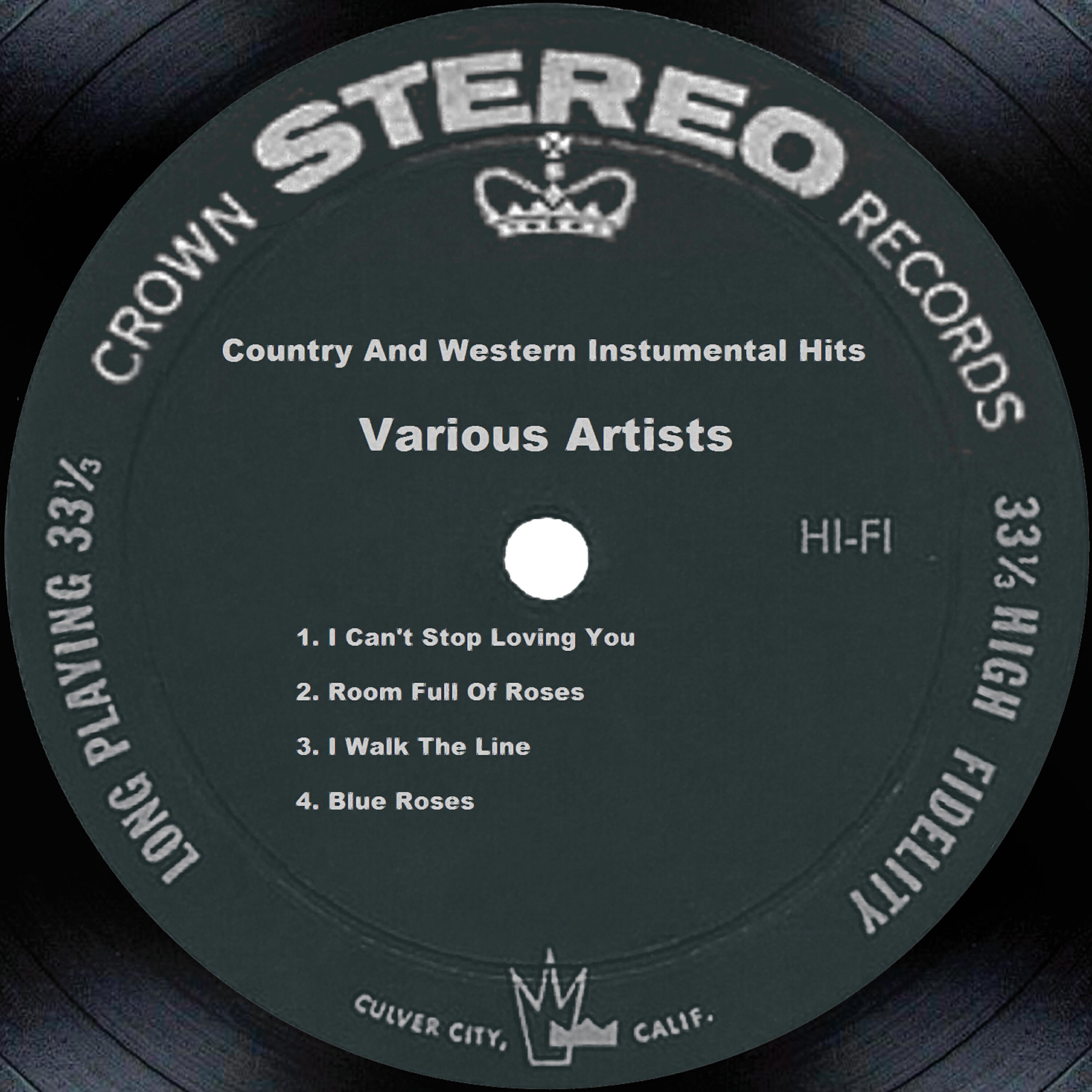 Релиз Country And Western Instumental Hits