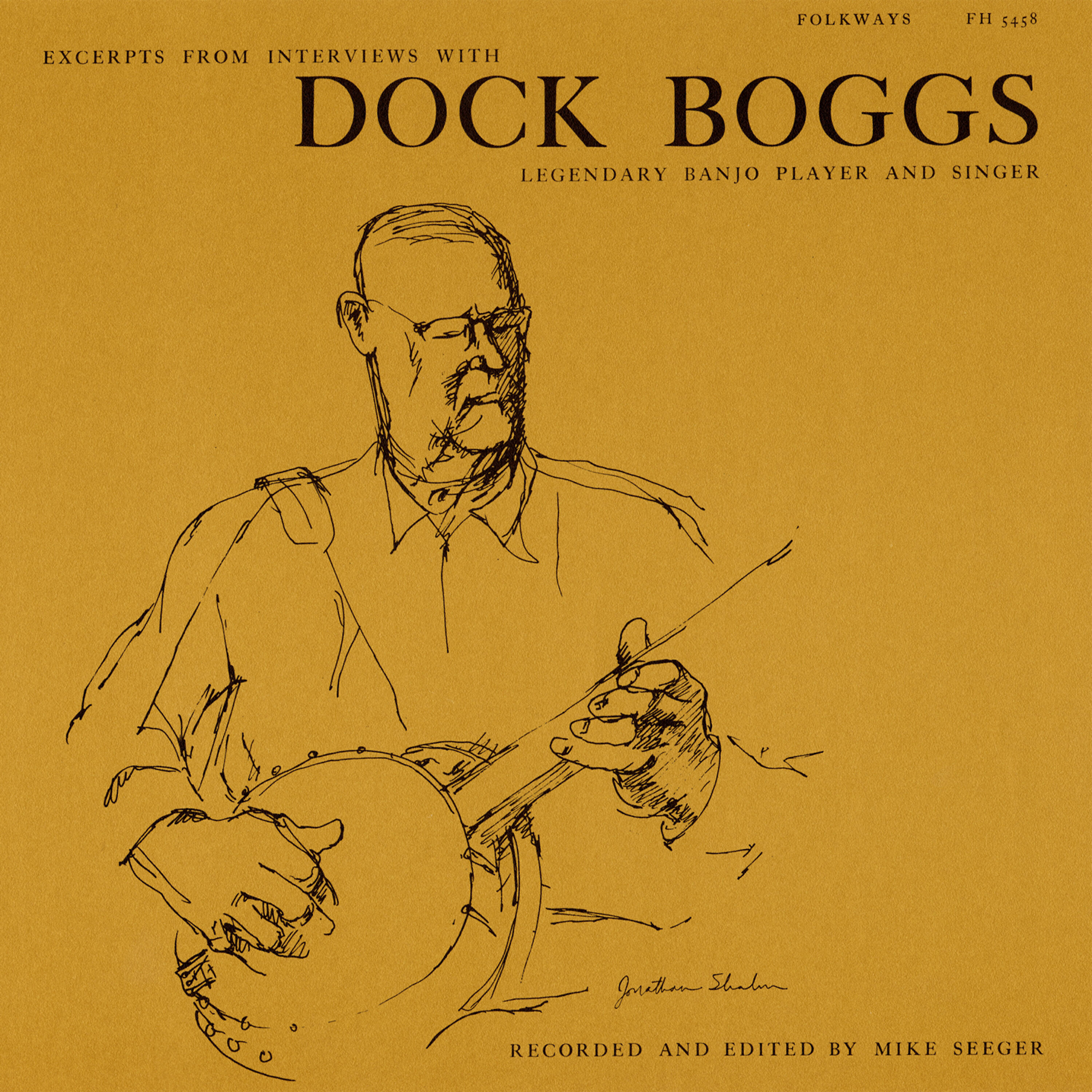 Релиз Excerpts from Interviews with Dock Boggs, Legendary Banjo Player and Singer