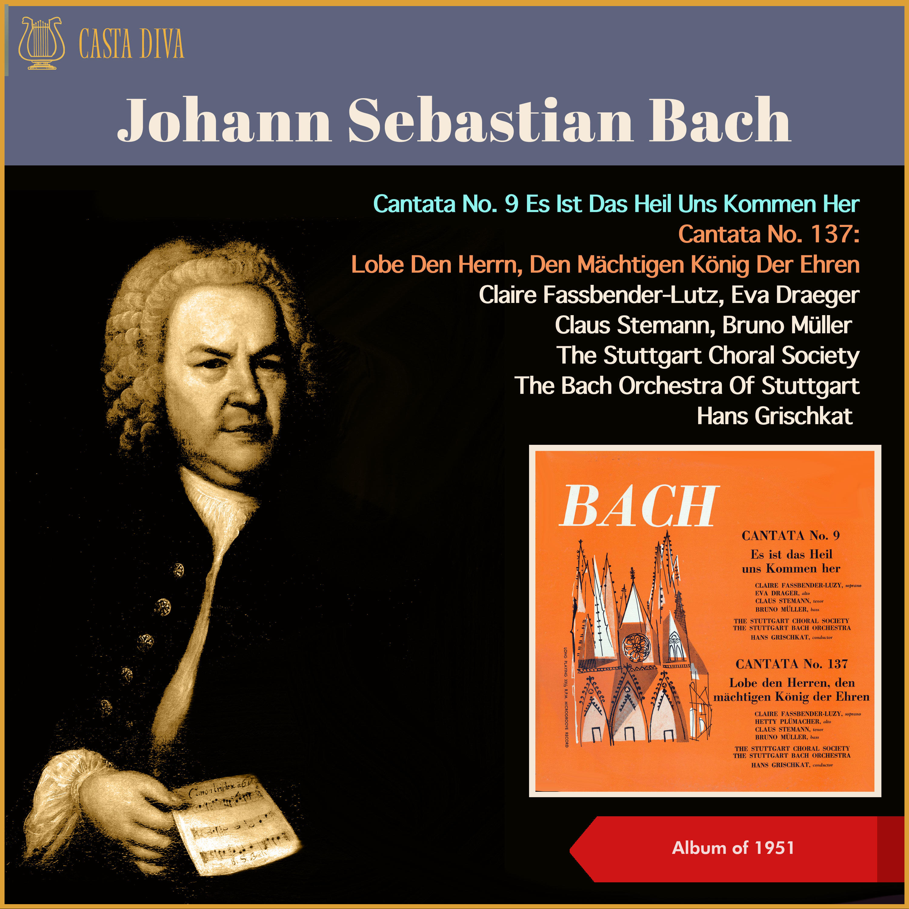 Релиз Johann Sebastian Bach: Cantata No. 9: Es Ist Das Heil Uns Kommen Her - Cantata No. 137: Lobe Den Herrn, Den Mächtigen König Der Ehren
